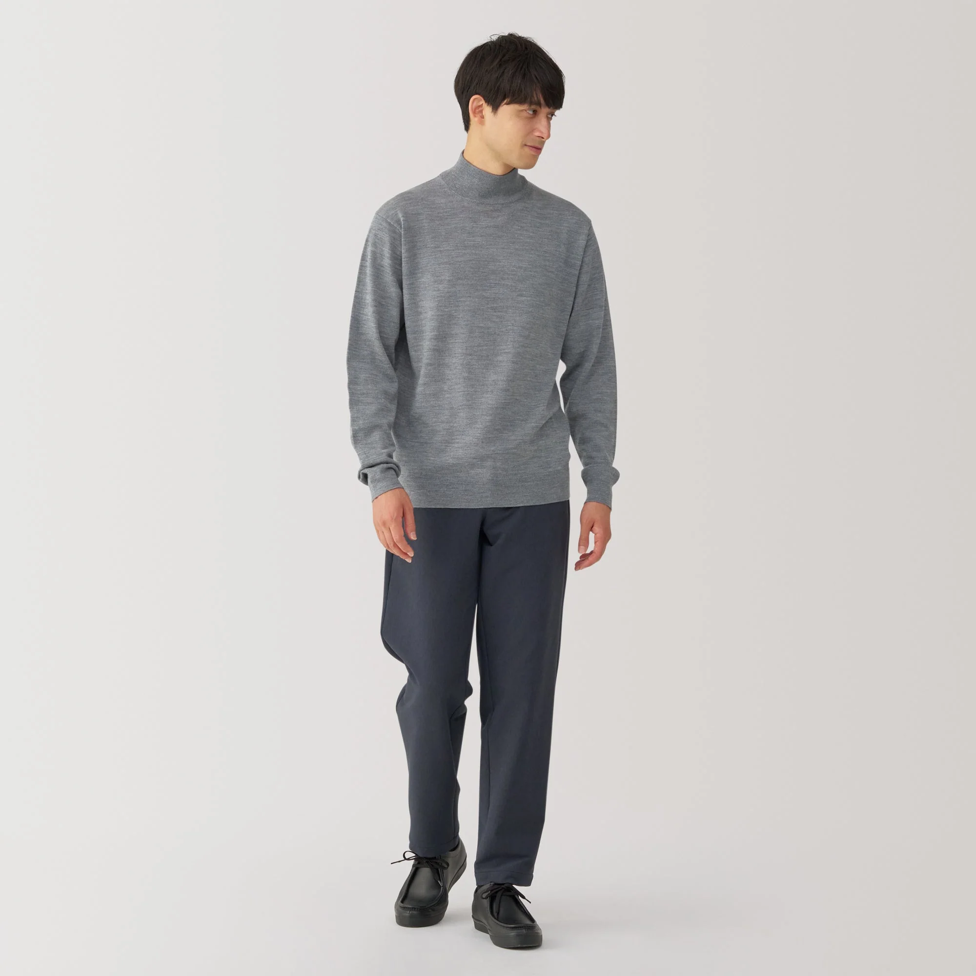 Men's Washable High Gauge High Neck Sweater - Image 18