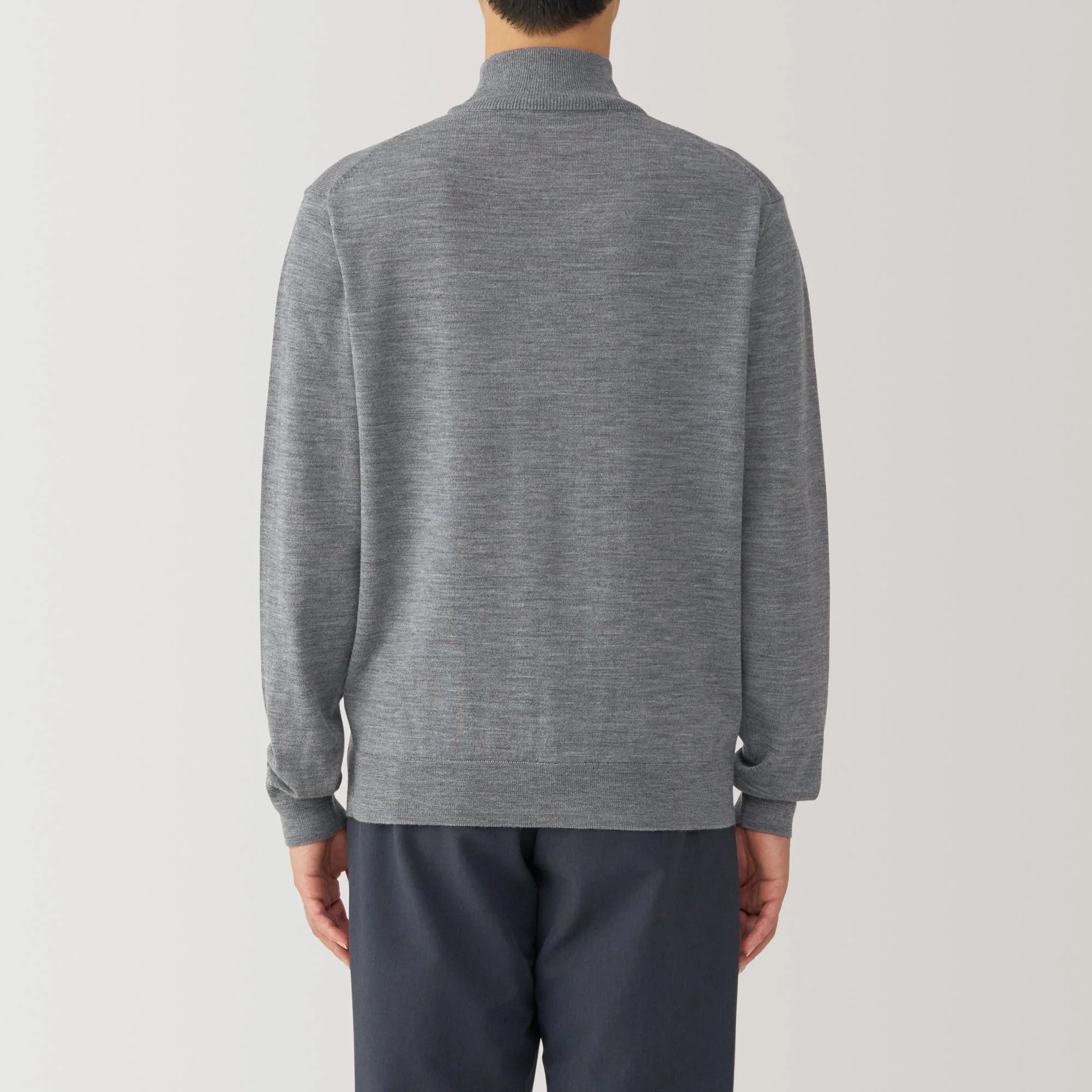 Men's Washable High Gauge High Neck Sweater - Image 20