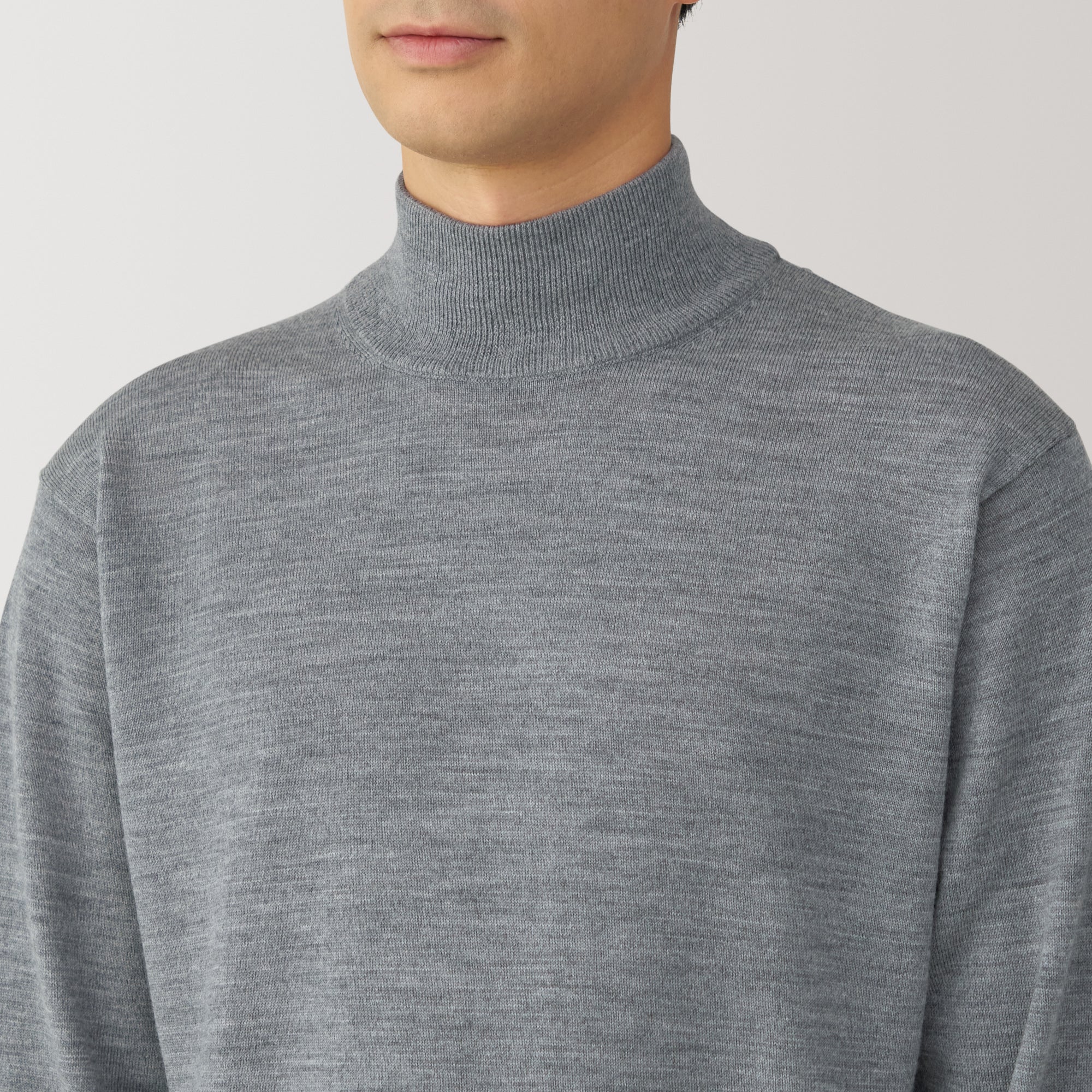 Men's Washable High Gauge High Neck Sweater - Image 21