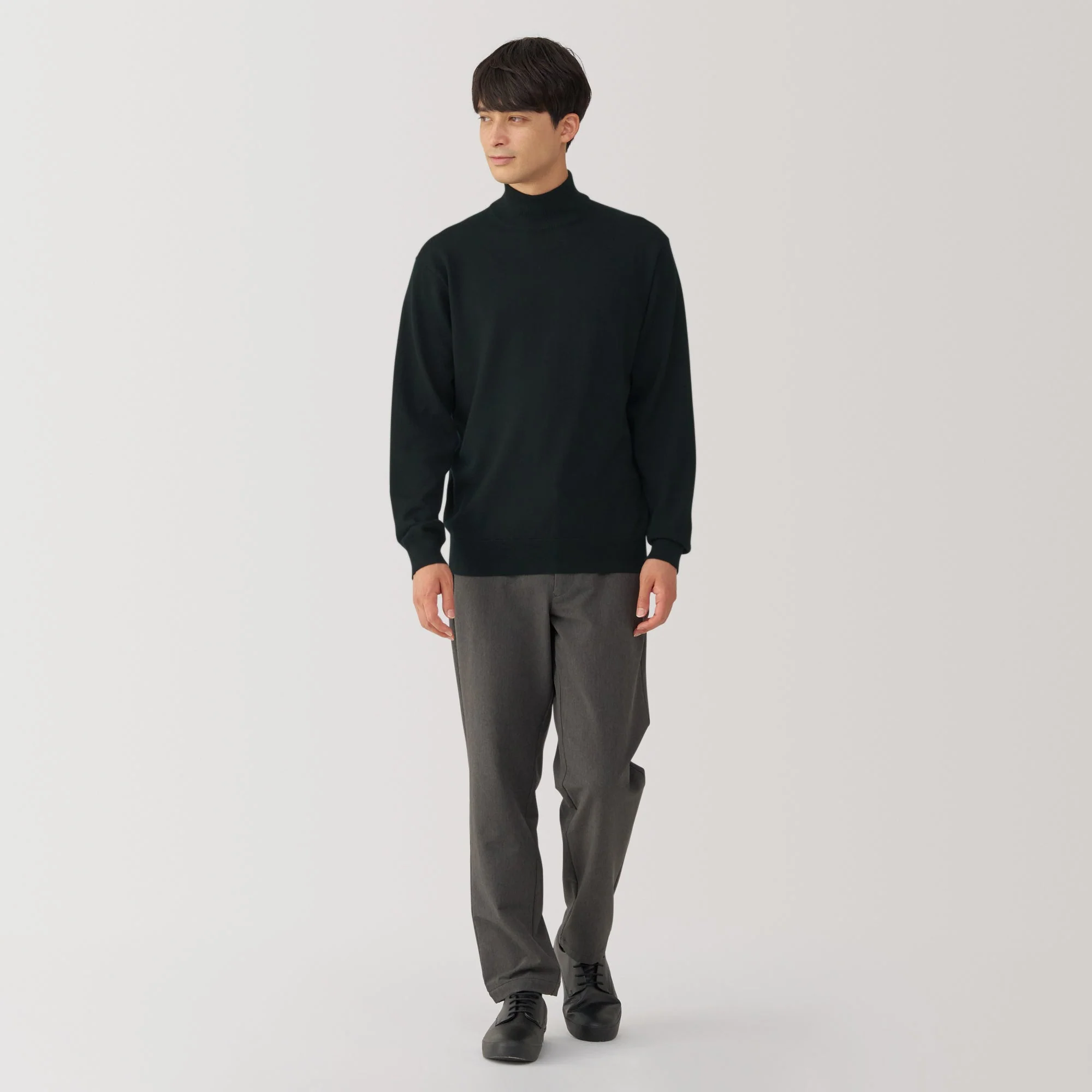Men's Washable High Gauge High Neck Sweater - Image 25