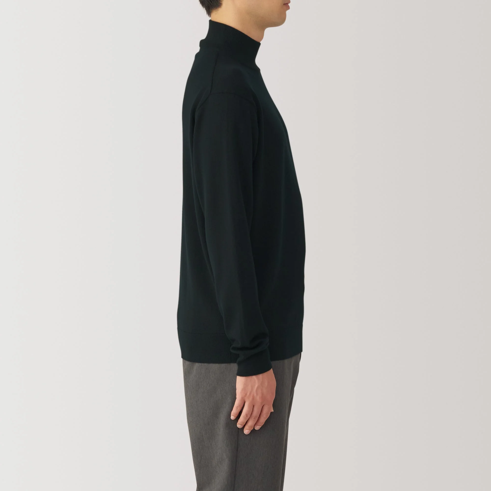 Men's Washable High Gauge High Neck Sweater - Image 26