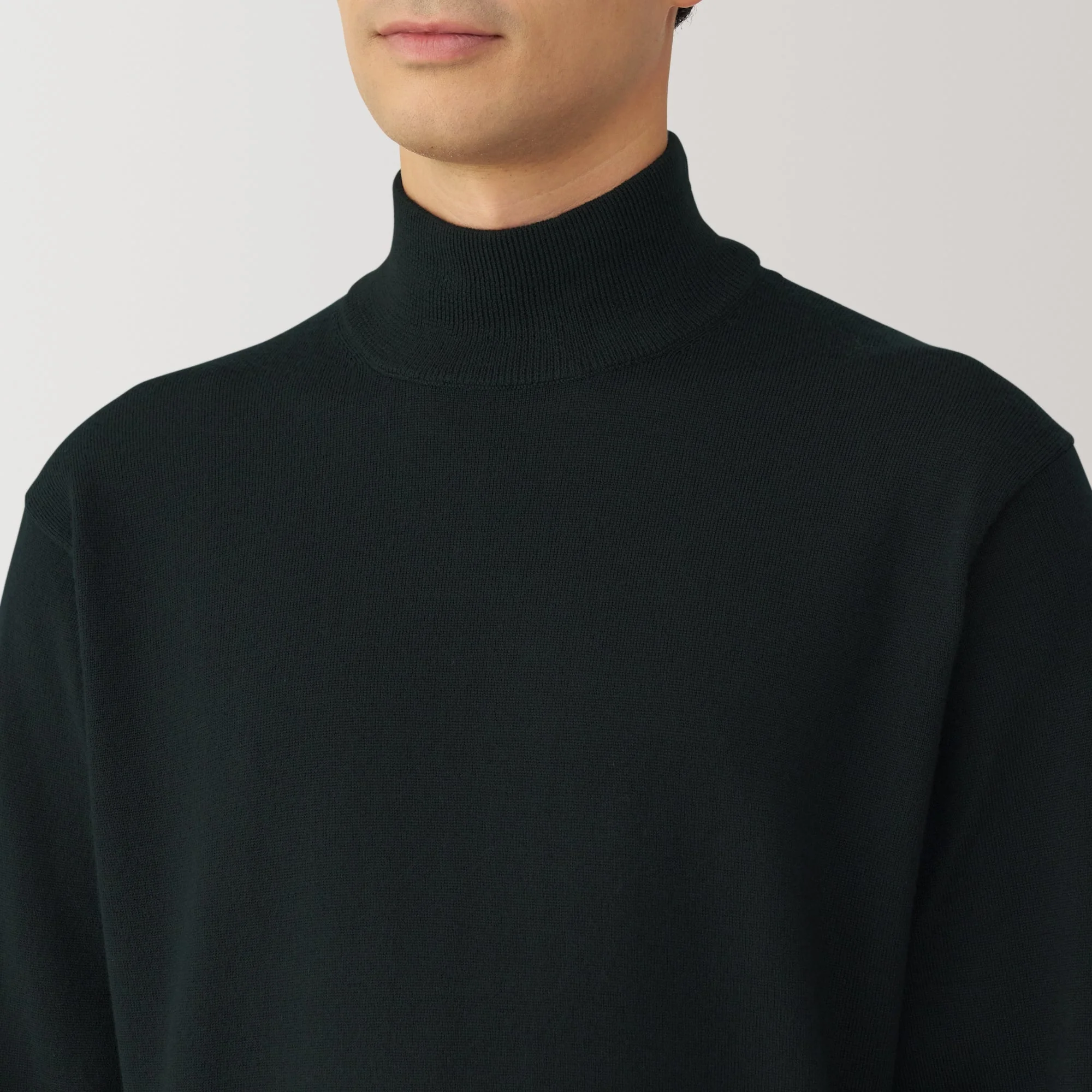Men's Washable High Gauge High Neck Sweater - Image 28
