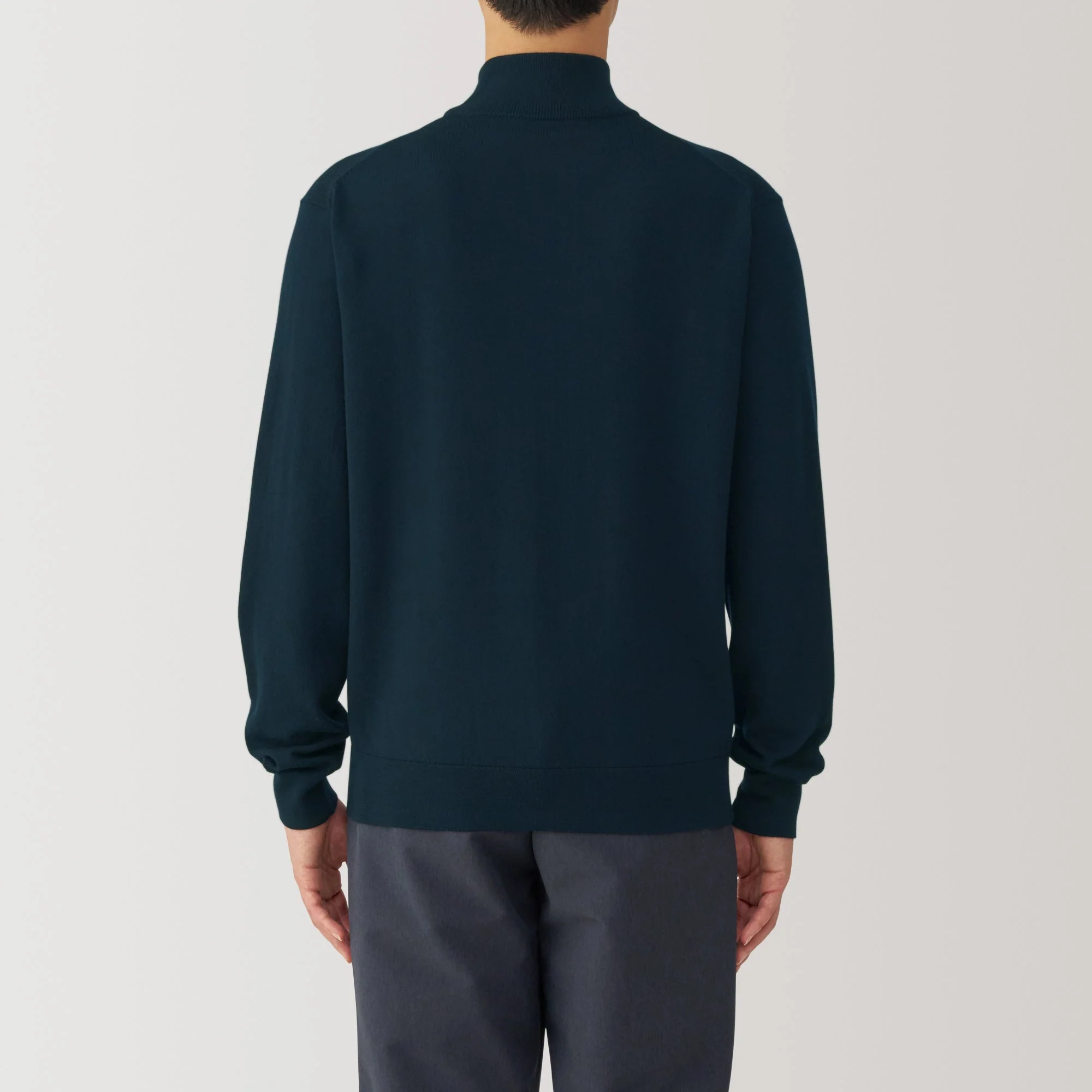 Men's Washable High Gauge High Neck Sweater - Image 34