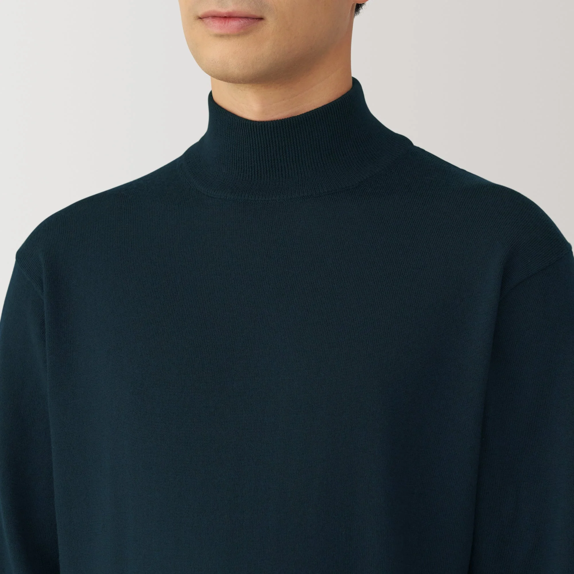 Men's Washable High Gauge High Neck Sweater - Image 35