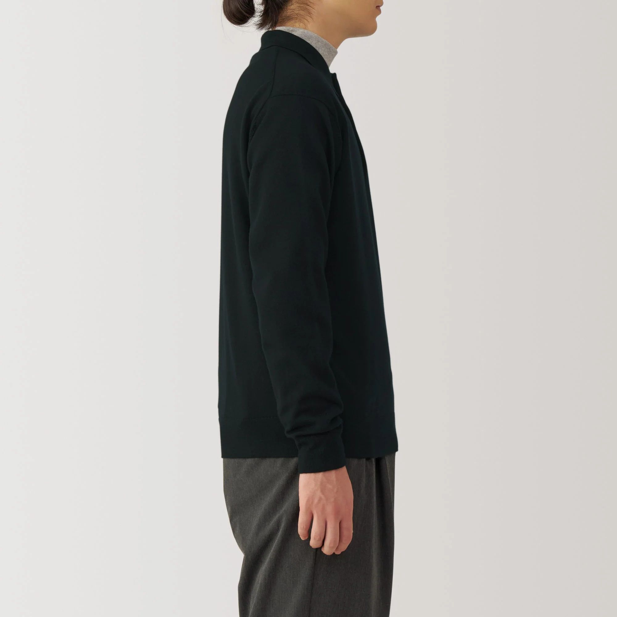 Men's Washable High-Gauge Polo Sweater - Image 12