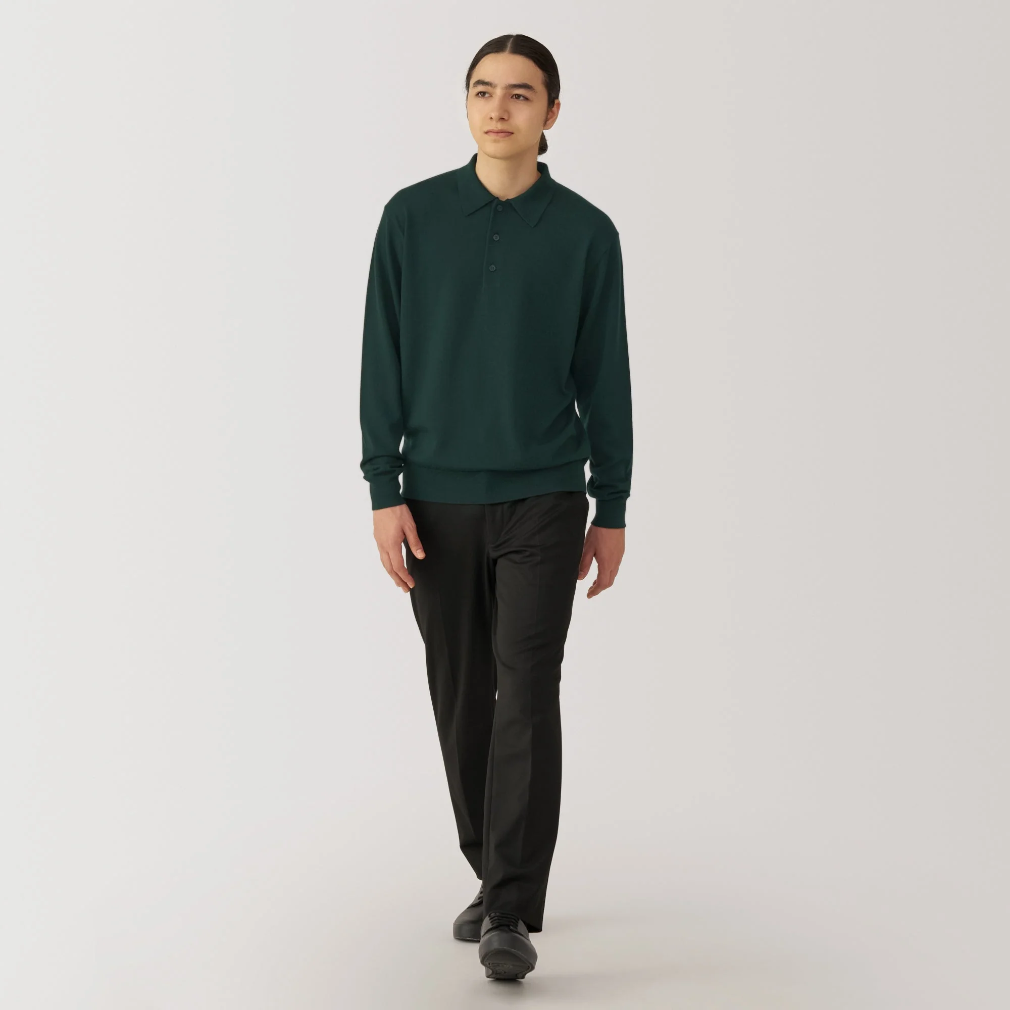 Men's Washable High-Gauge Polo Sweater - Image 18