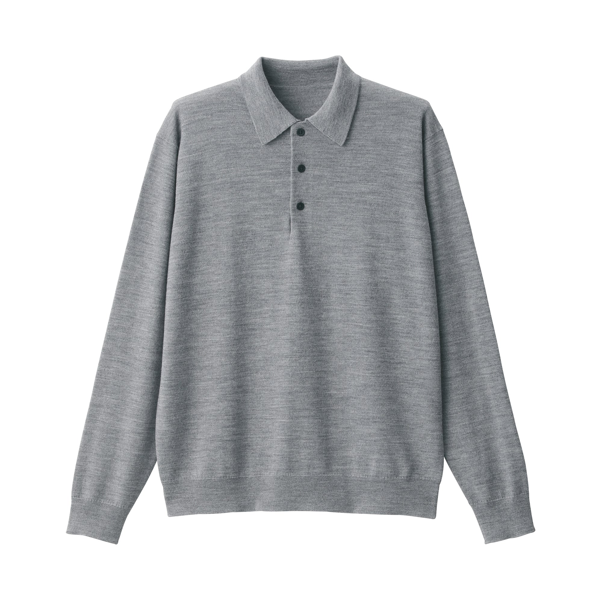 Men's Washable High-Gauge Polo Sweater - Image 2