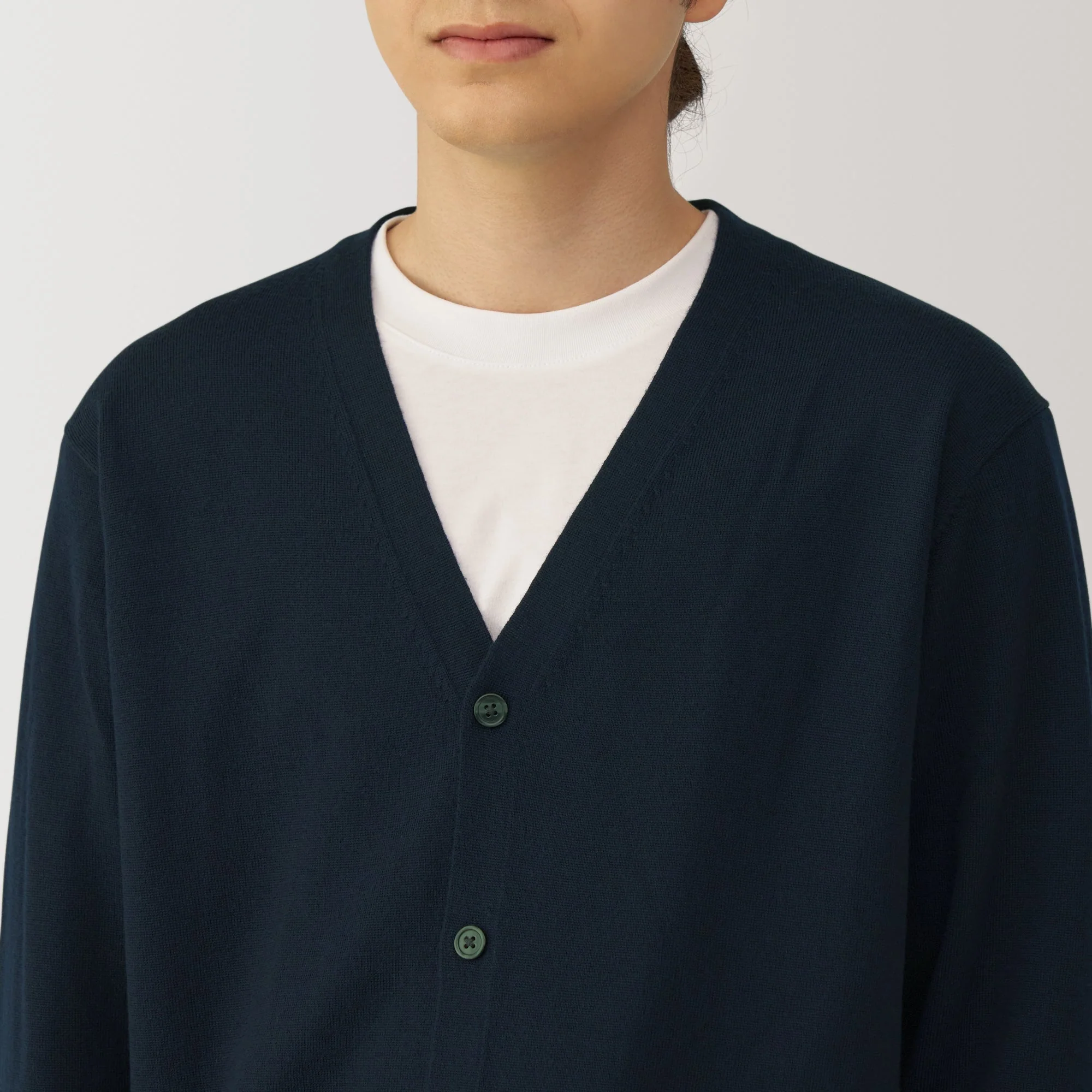 Men's Washable High-Gauge V Neck Cardigan - Image 28