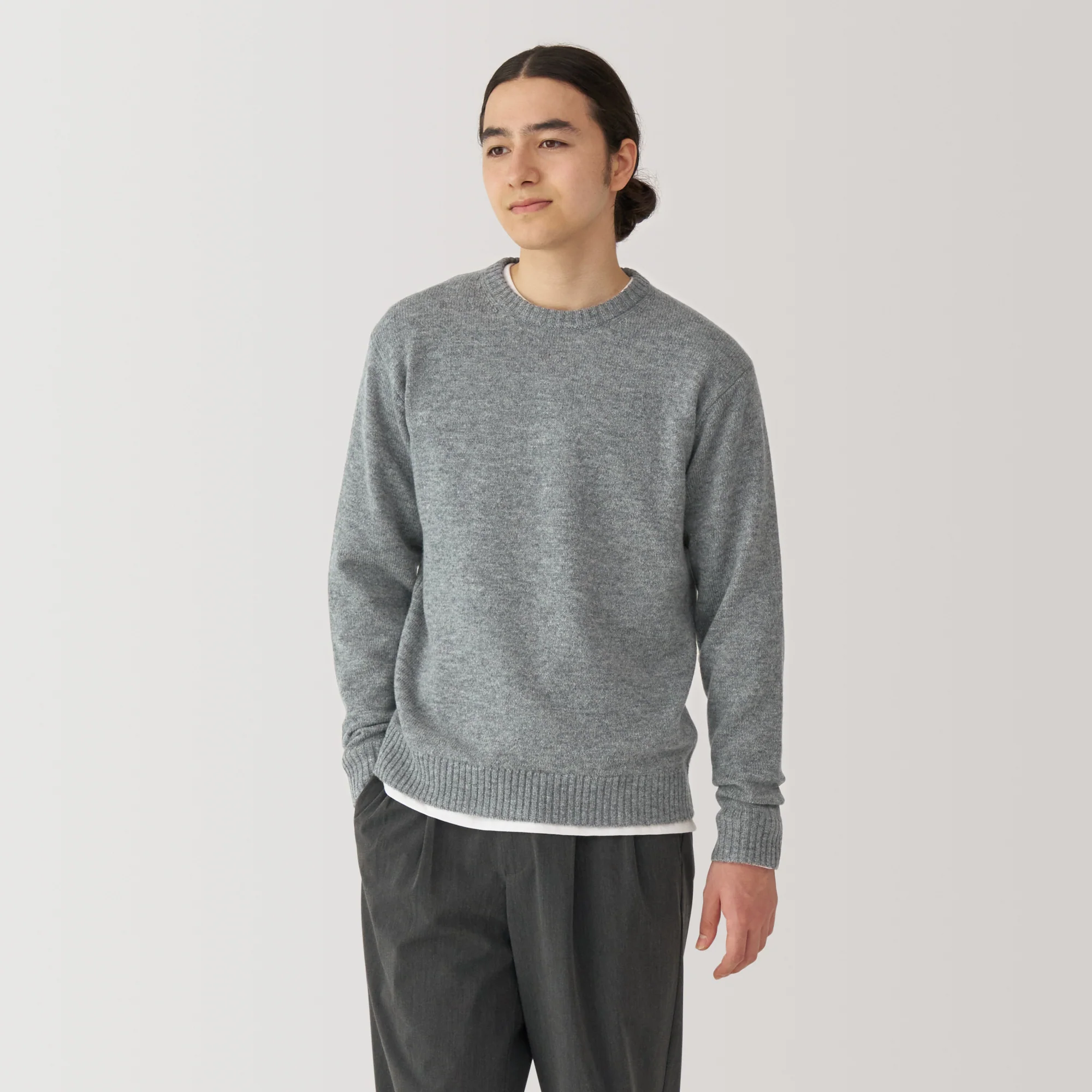 Men's Washable Mid-Gauge Crew Neck Sweater - Image 10