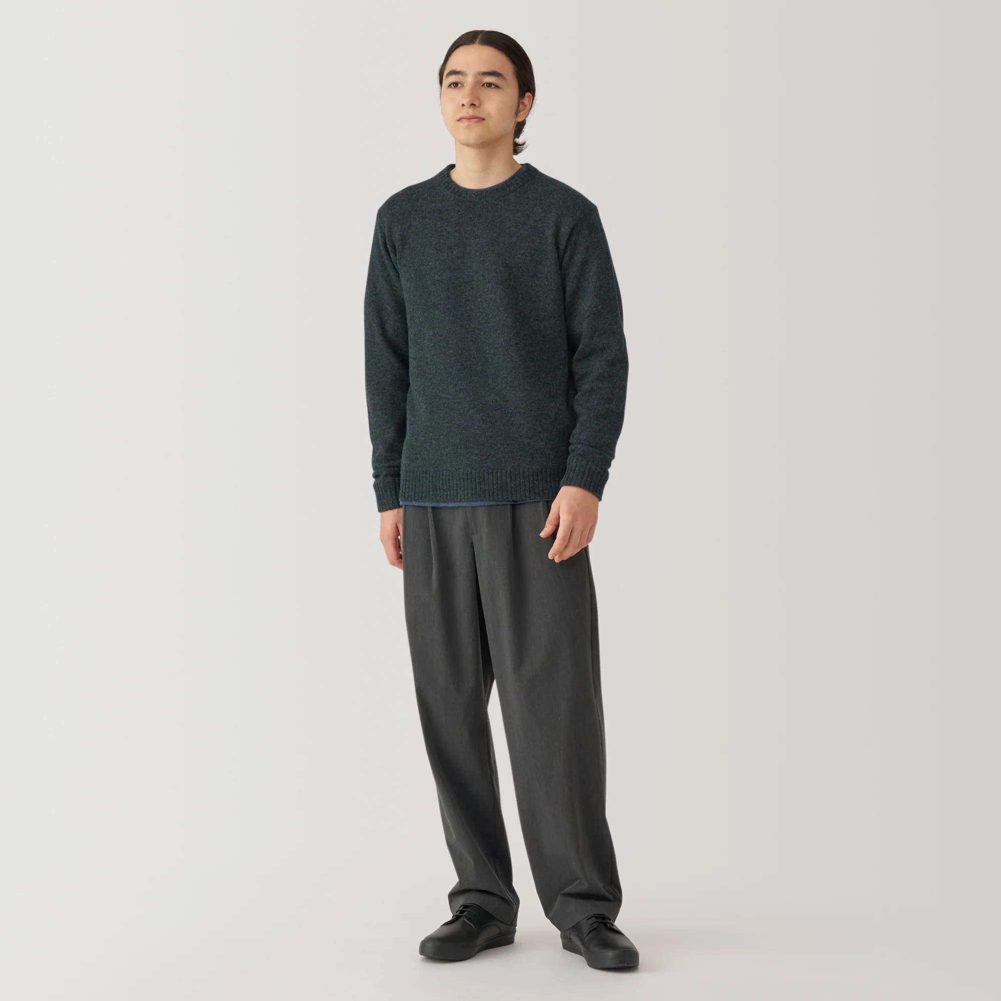 Men's Washable Mid-Gauge Crew Neck Sweater - Image 18