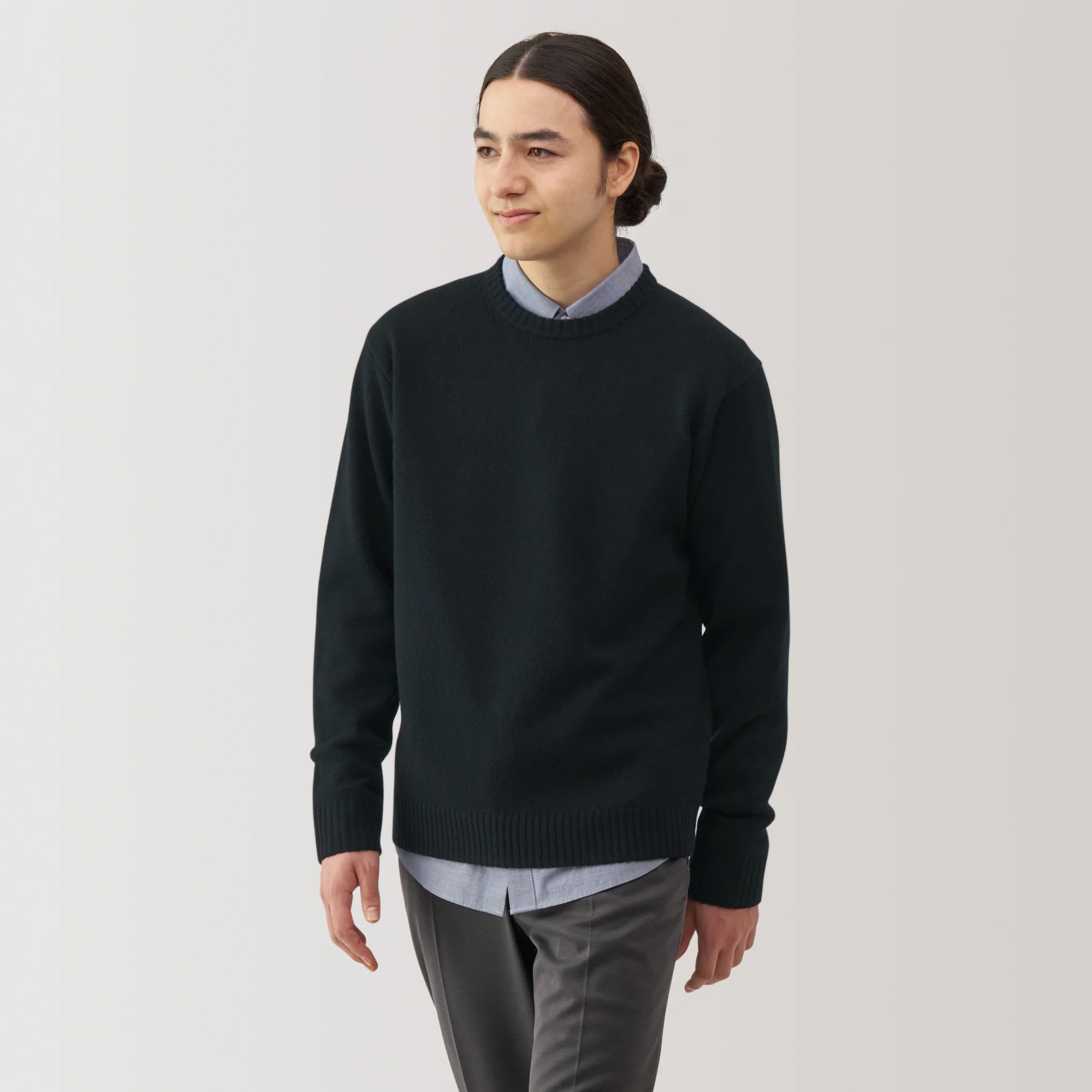 Men's Washable Mid-Gauge Crew Neck Sweater - Image 24