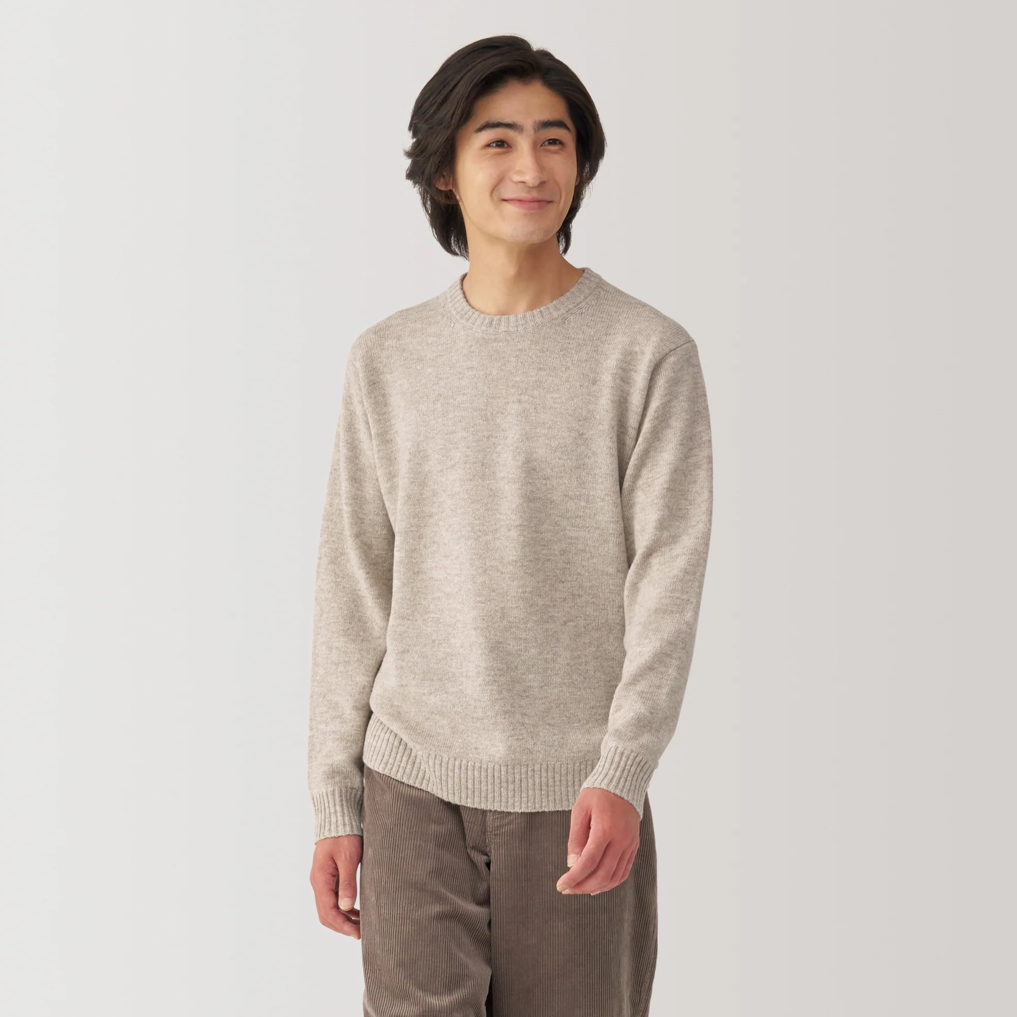 Men's Washable Mid-Gauge Crew Neck Sweater - Image 31