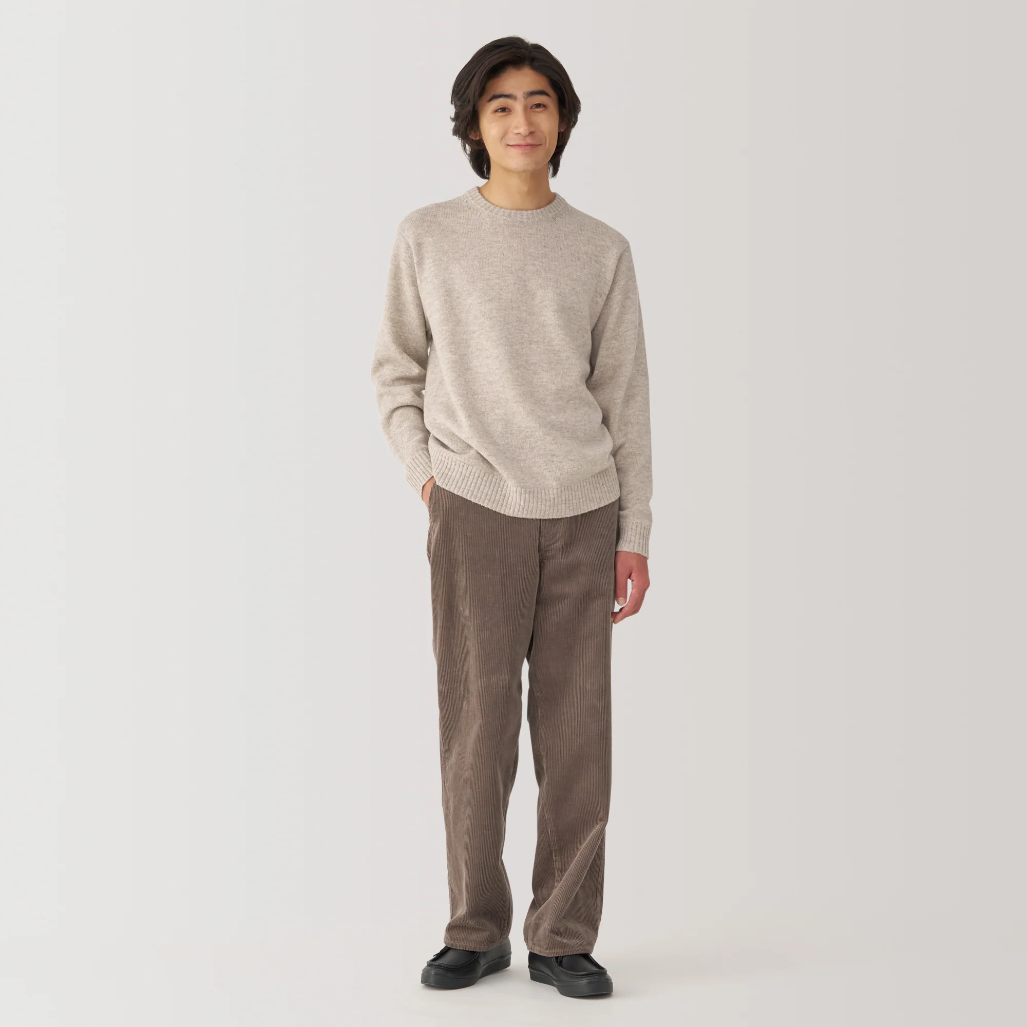 Men's Washable Mid-Gauge Crew Neck Sweater - Image 32