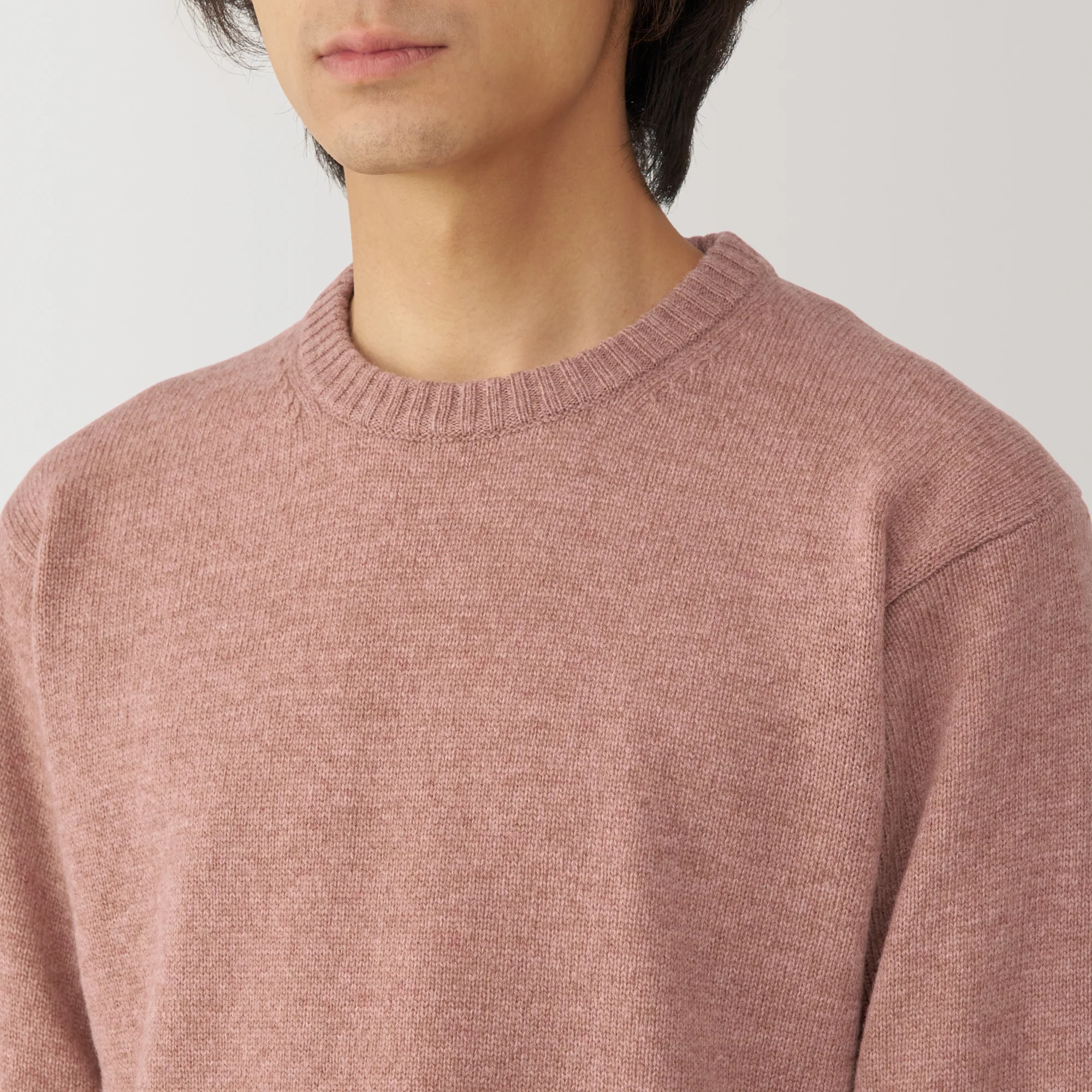Men's Washable Mid-Gauge Crew Neck Sweater - Image 42