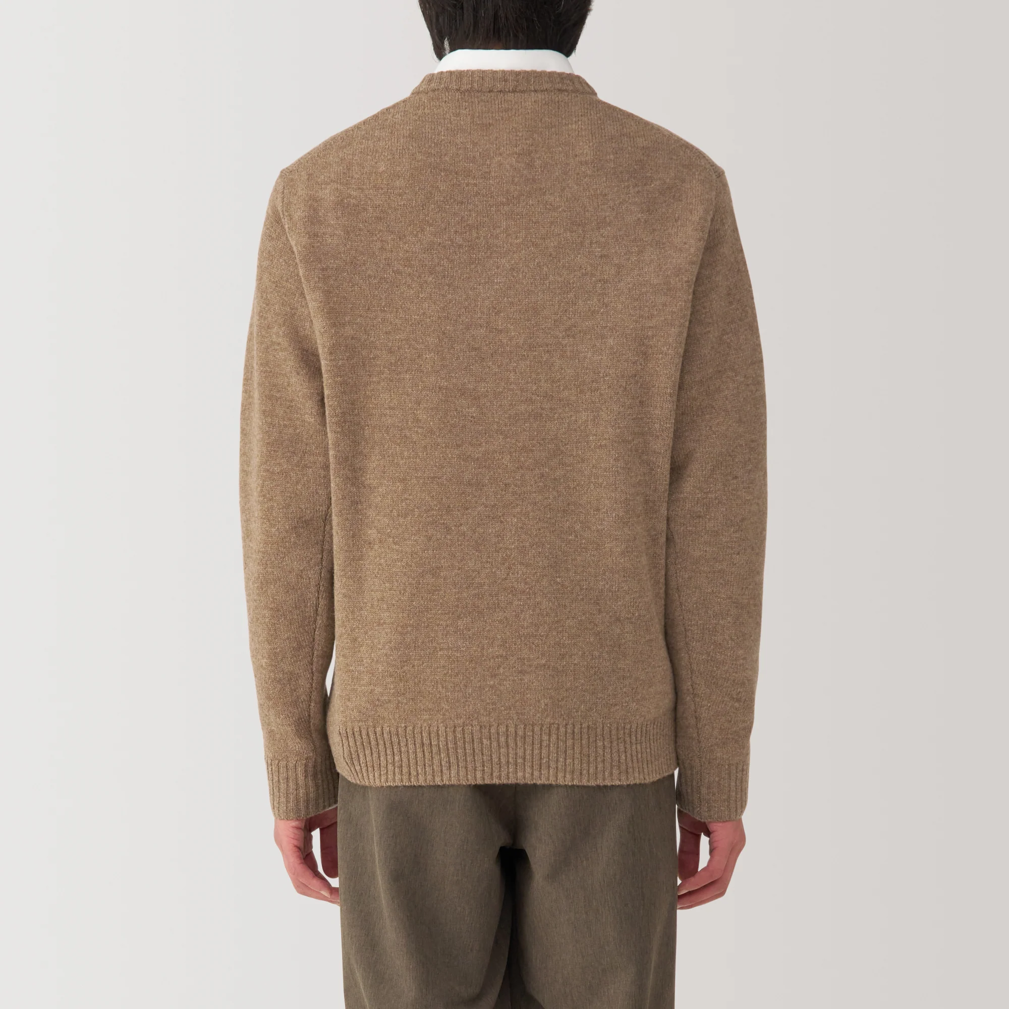 Men's Washable Mid-Gauge Crew Neck Sweater - Image 6