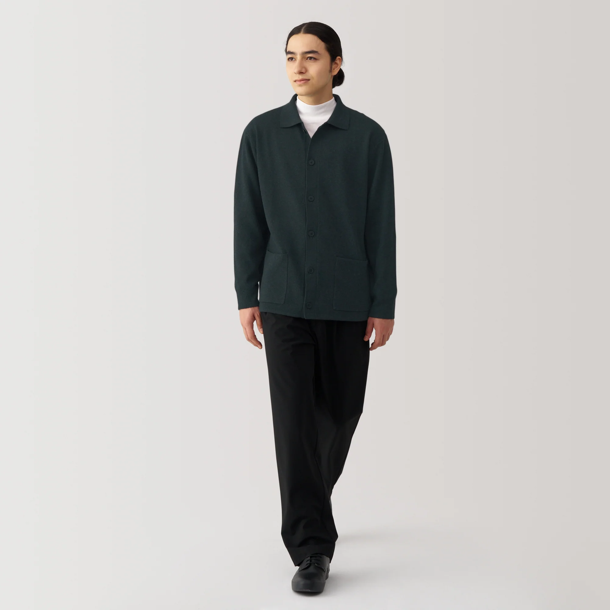 Men's Washable Milano Ribbed Shirt Cardigan - Image 12