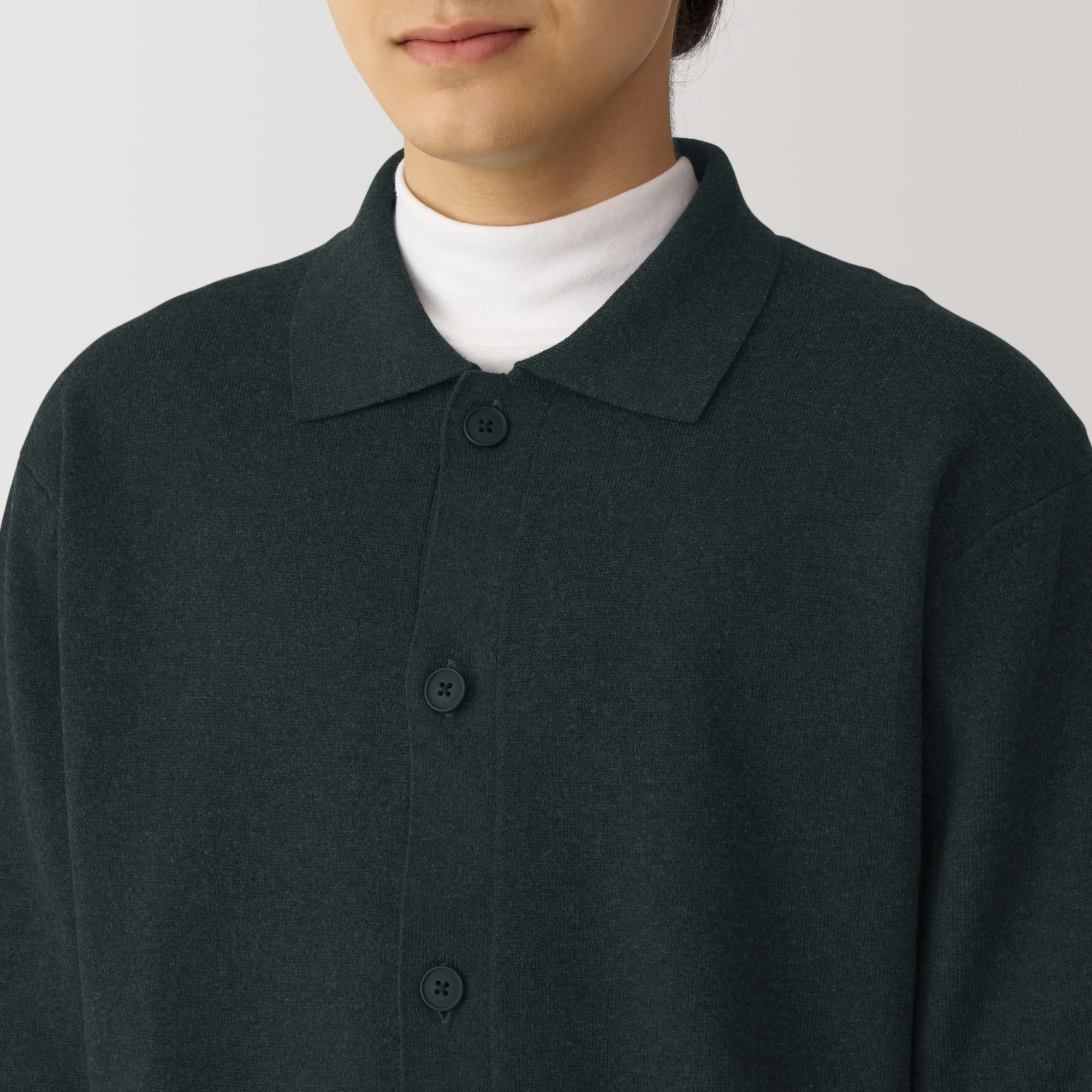 Men's Washable Milano Ribbed Shirt Cardigan - Image 15