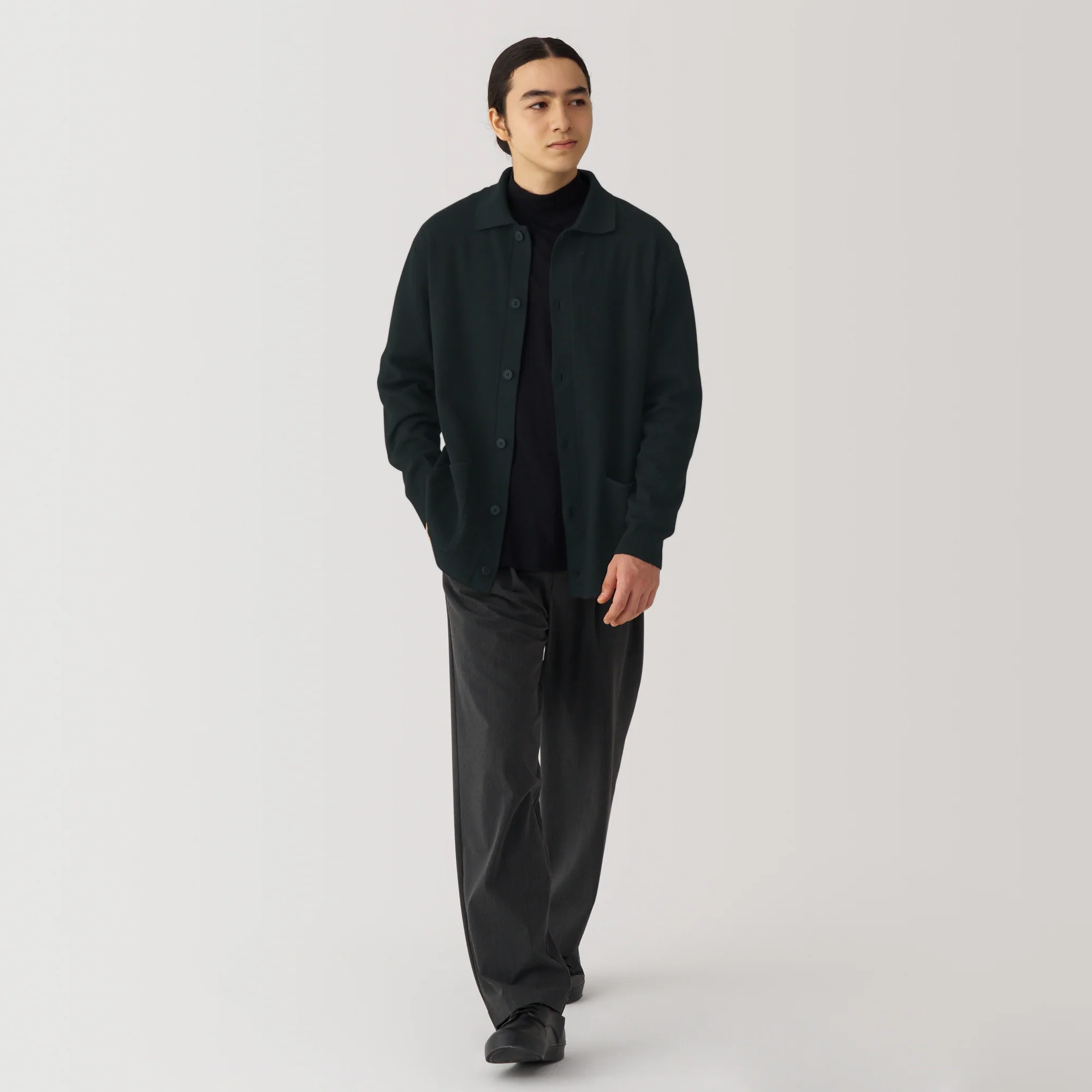 Men's Washable Milano Ribbed Shirt Cardigan - Image 20