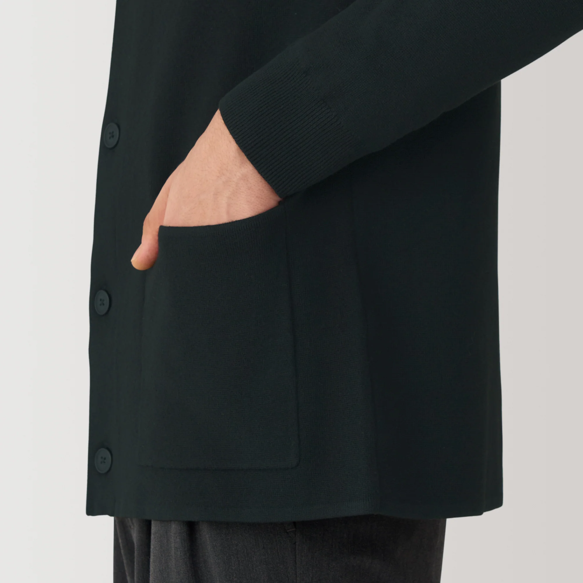 Men's Washable Milano Ribbed Shirt Cardigan - Image 24