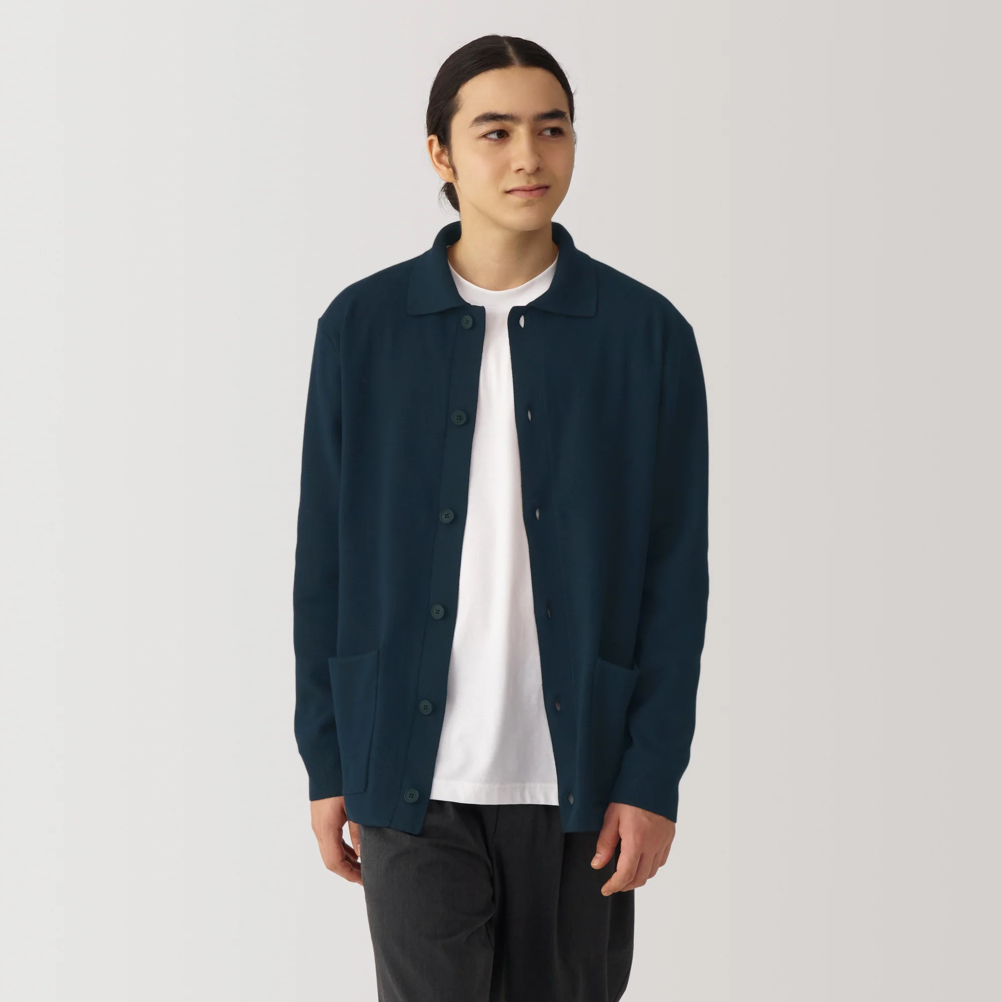 Men's Washable Milano Ribbed Shirt Cardigan - Image 27