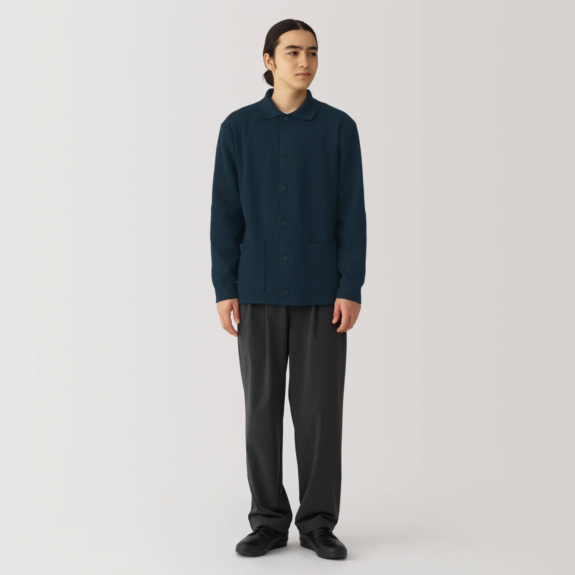 Men's Washable Milano Ribbed Shirt Cardigan - Image 28