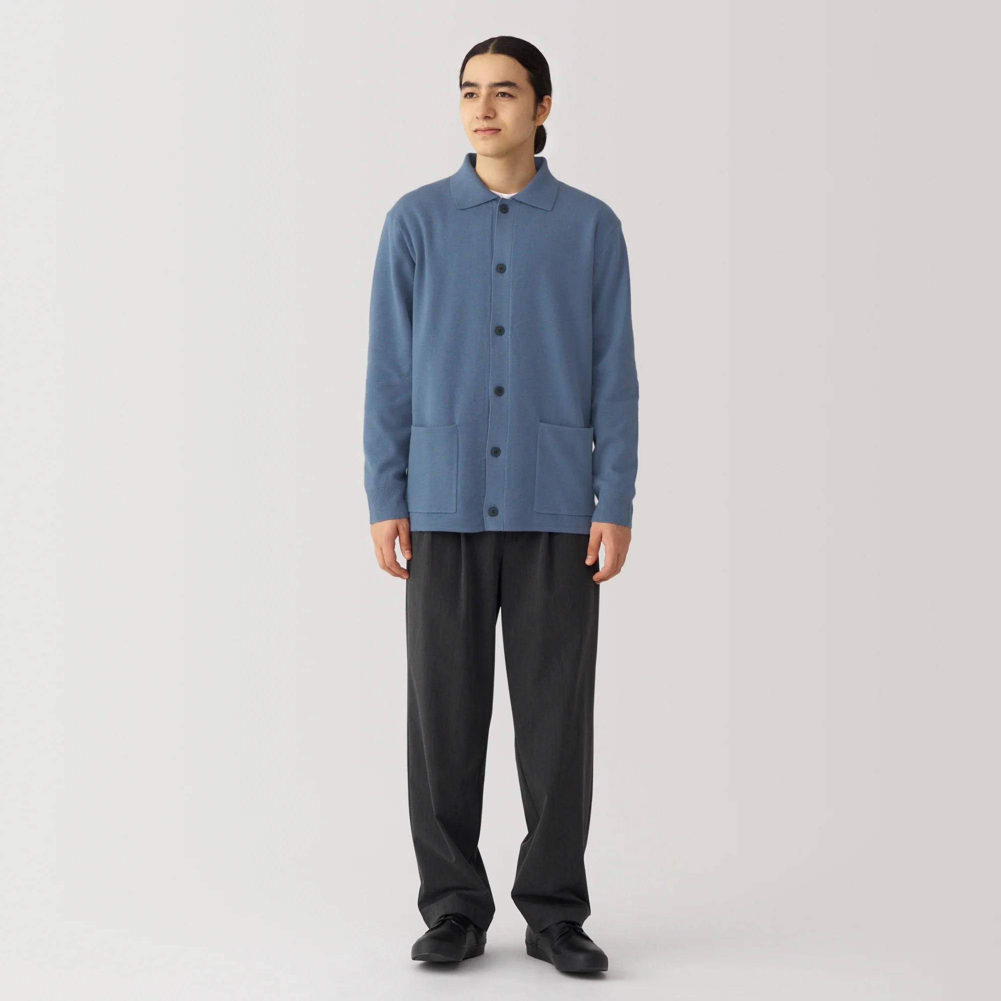 Men's Washable Milano Ribbed Shirt Cardigan - Image 4