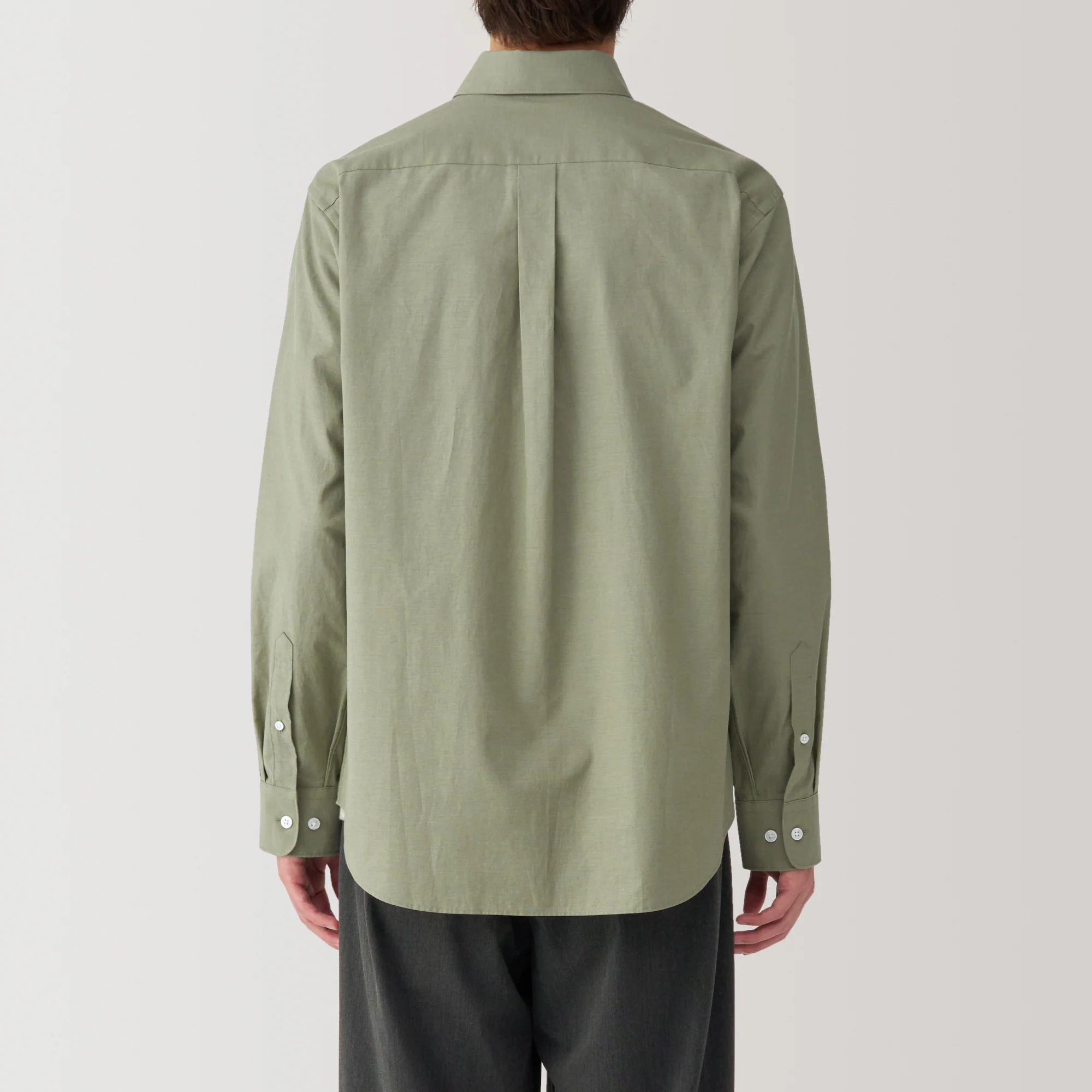 Men's Washed Broadcloth Long Sleeve Shirt - Image 14