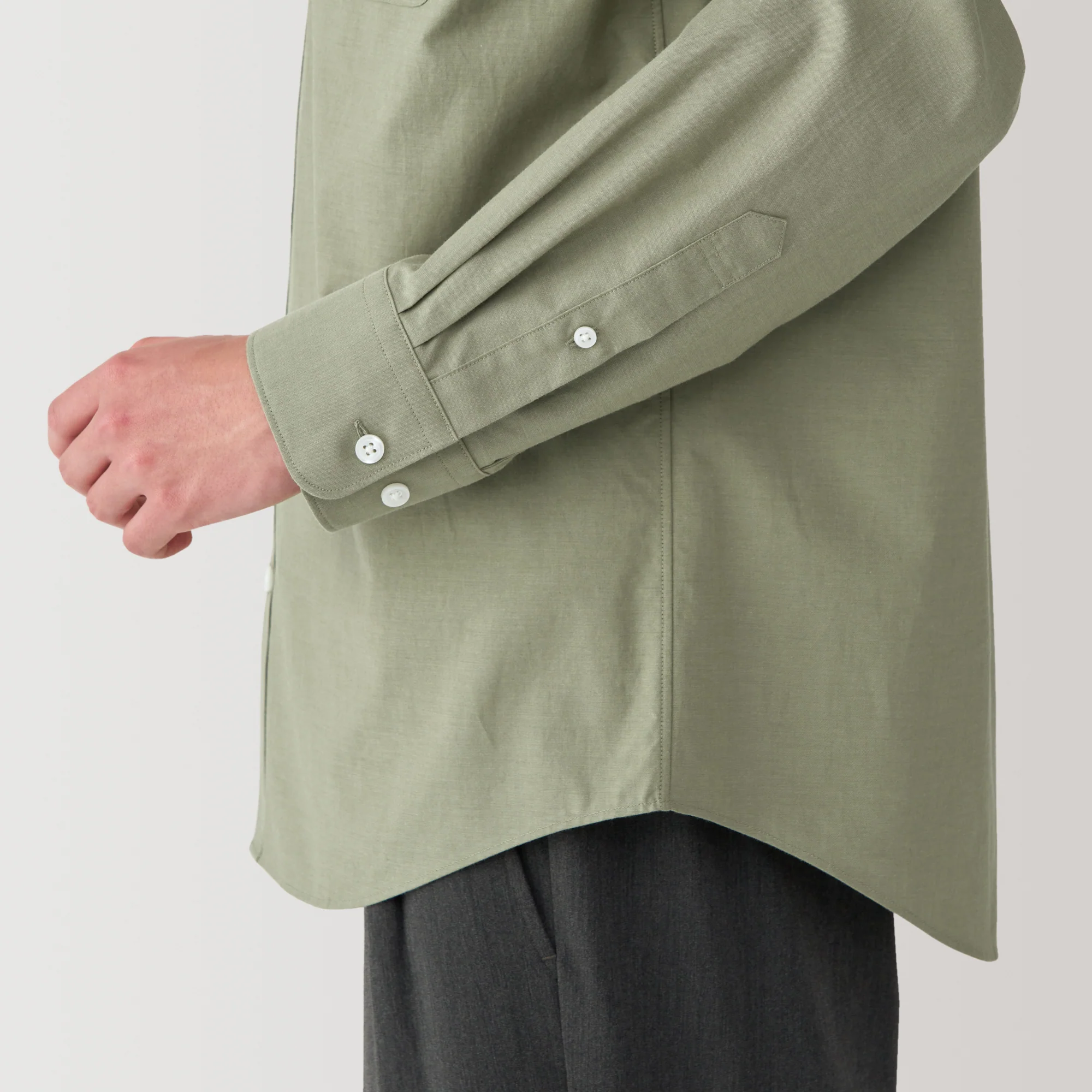 Men's Washed Broadcloth Long Sleeve Shirt - Image 16