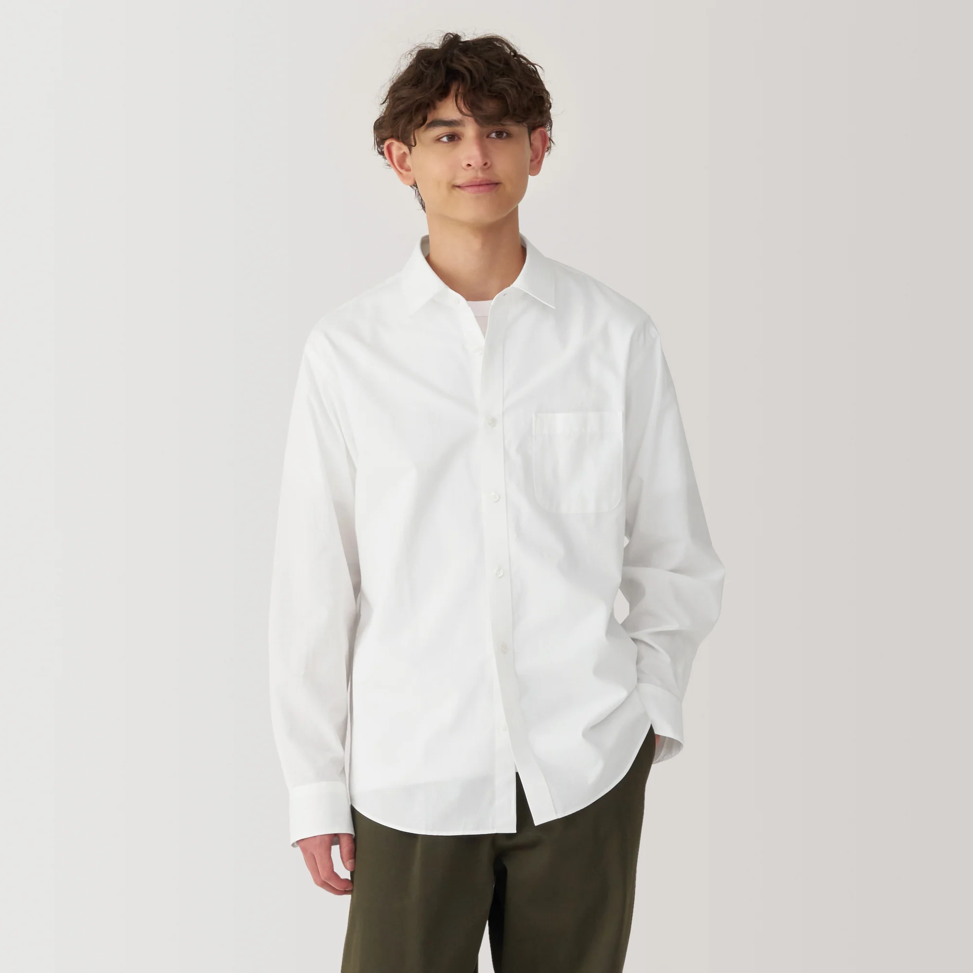 Men's Washed Broadcloth Long Sleeve Shirt - Image 19