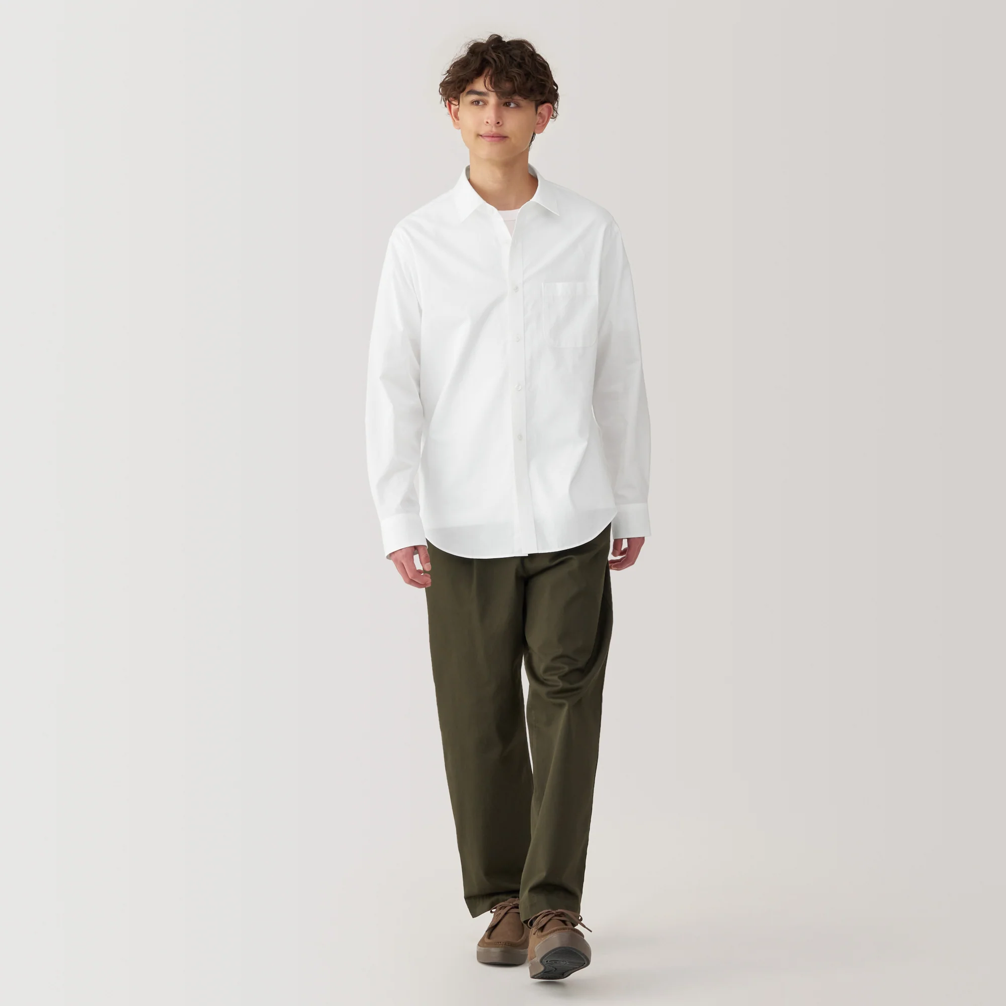 Men's Washed Broadcloth Long Sleeve Shirt - Image 20