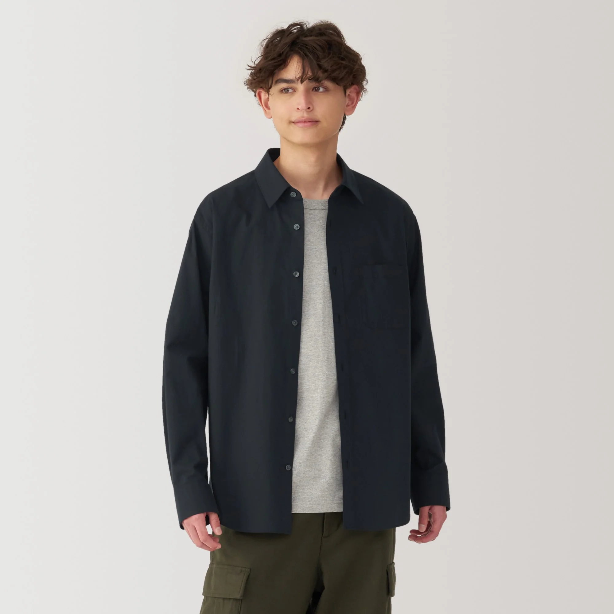 Men's Washed Broadcloth Long Sleeve Shirt - Image 3
