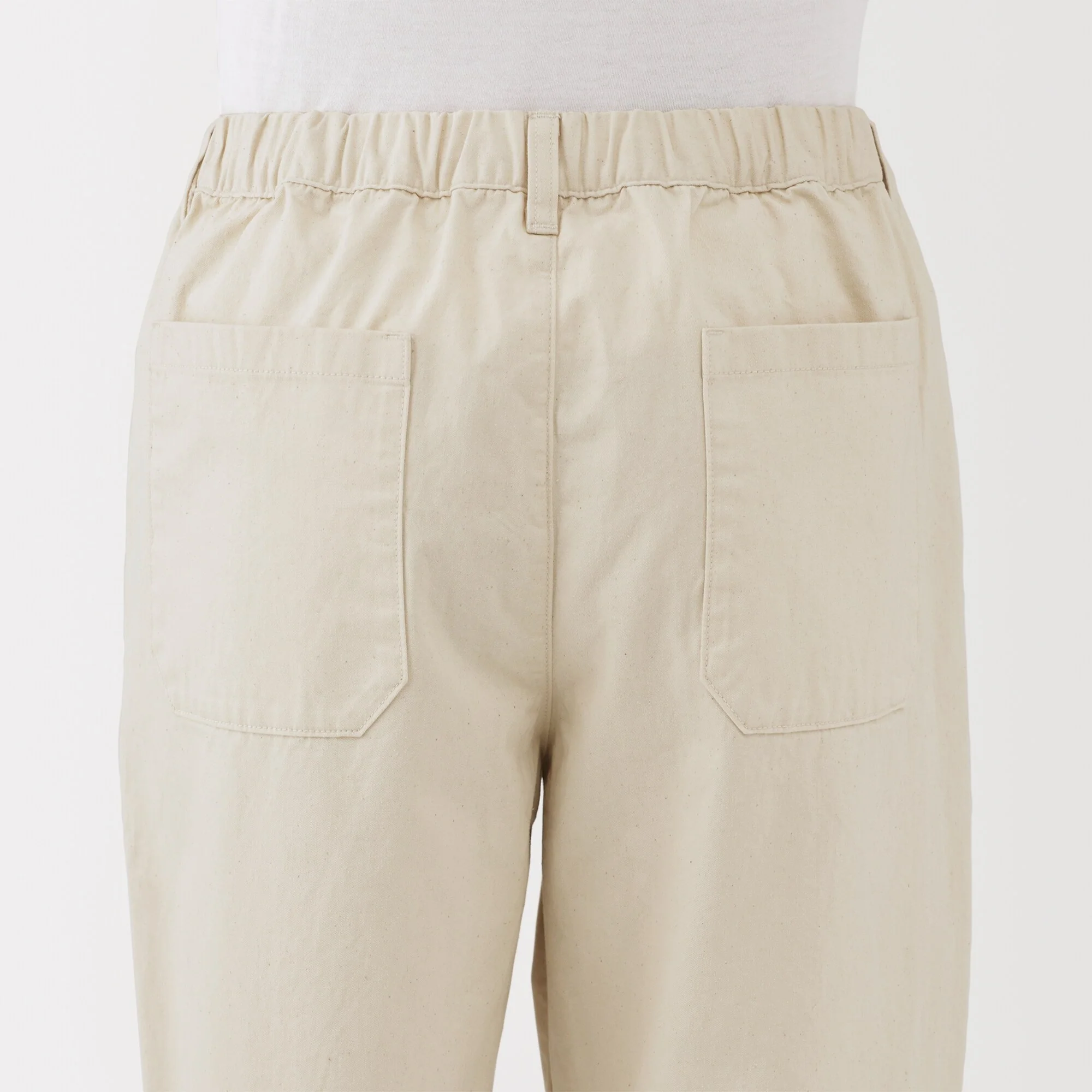 Men's Washed Denim Easy Pants - Natural - Image 8