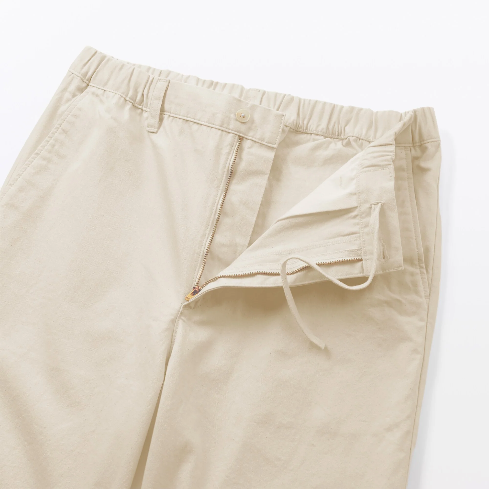 Men's Washed Denim Easy Pants - Natural - Image 9