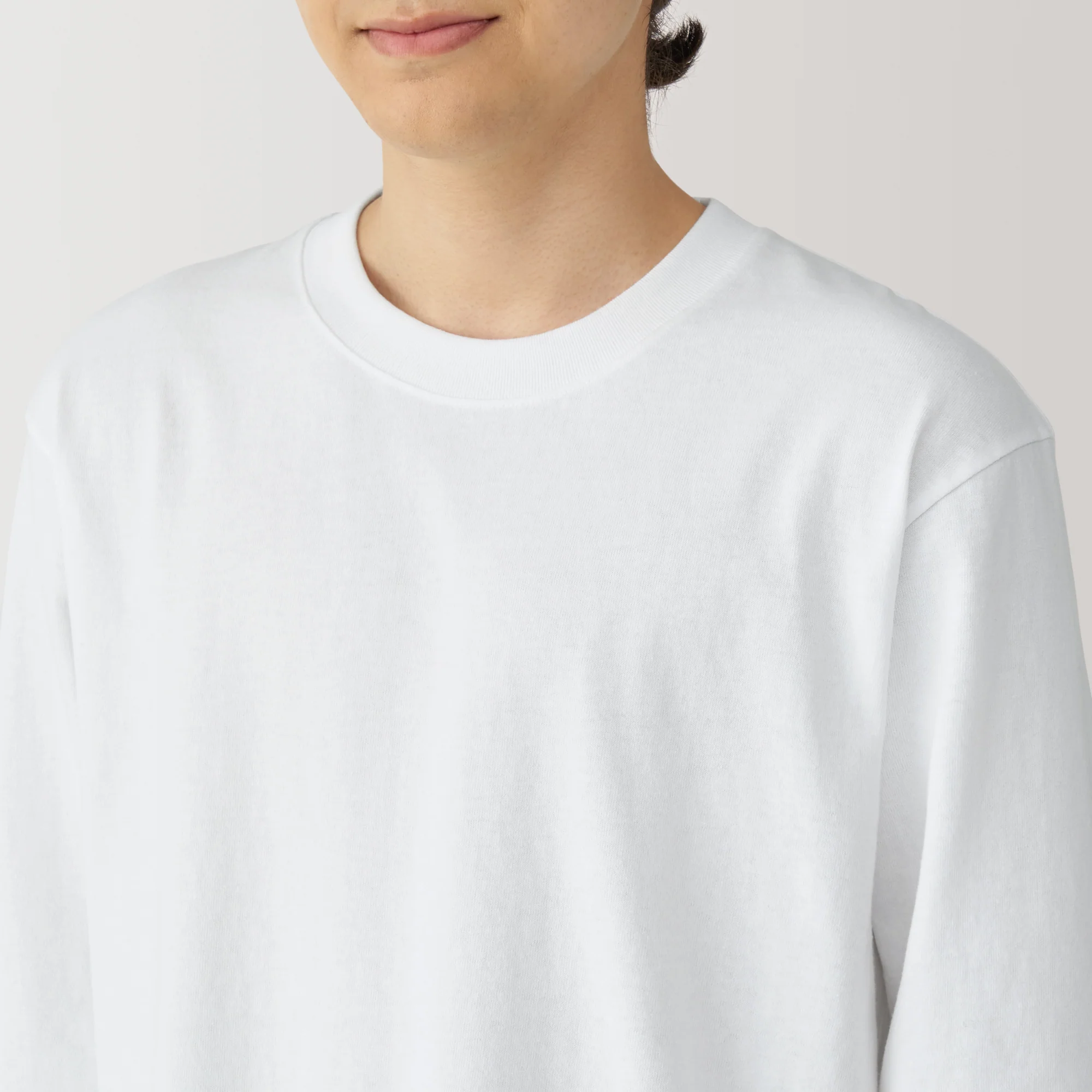 Men's Washed Heavy Weight Crew Neck Long Sleeve T-Shirt - Image 14