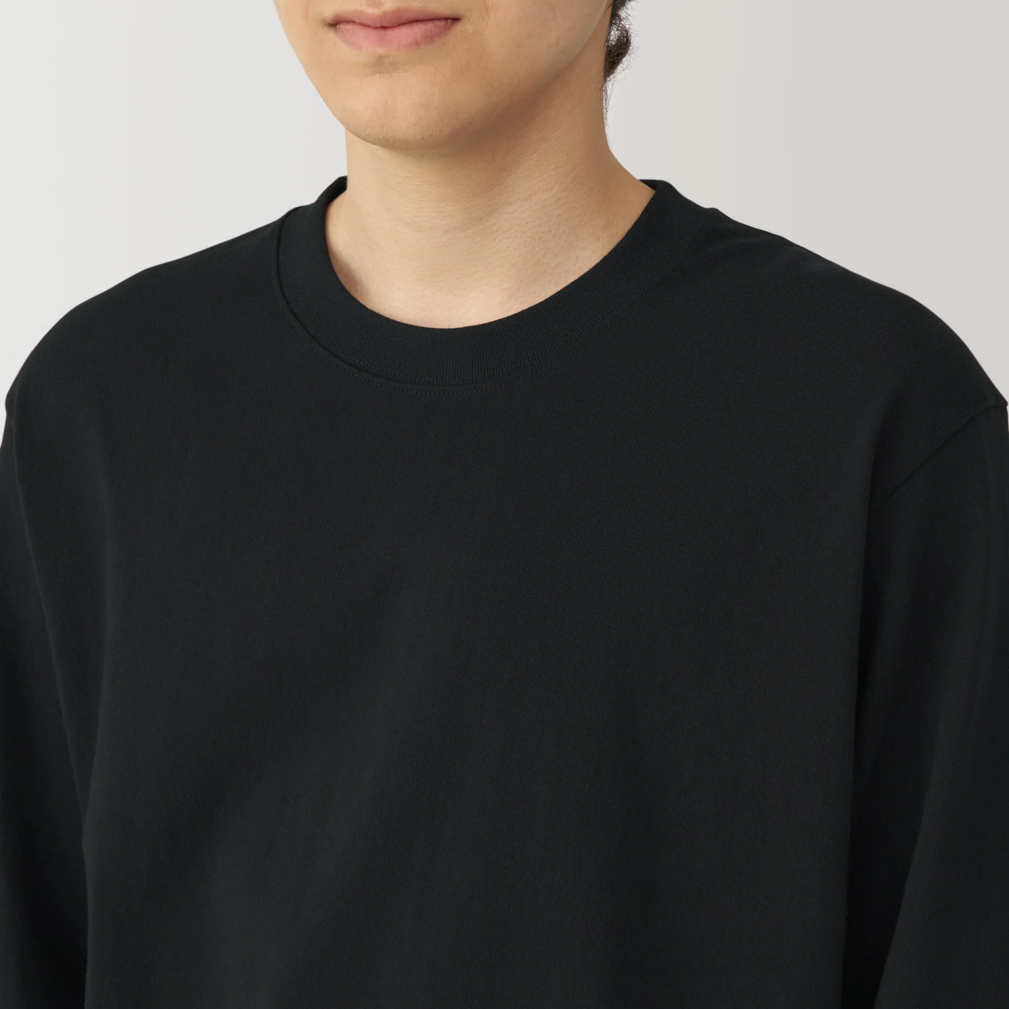 Men's Washed Heavy Weight Crew Neck Long Sleeve T-Shirt - Image 28