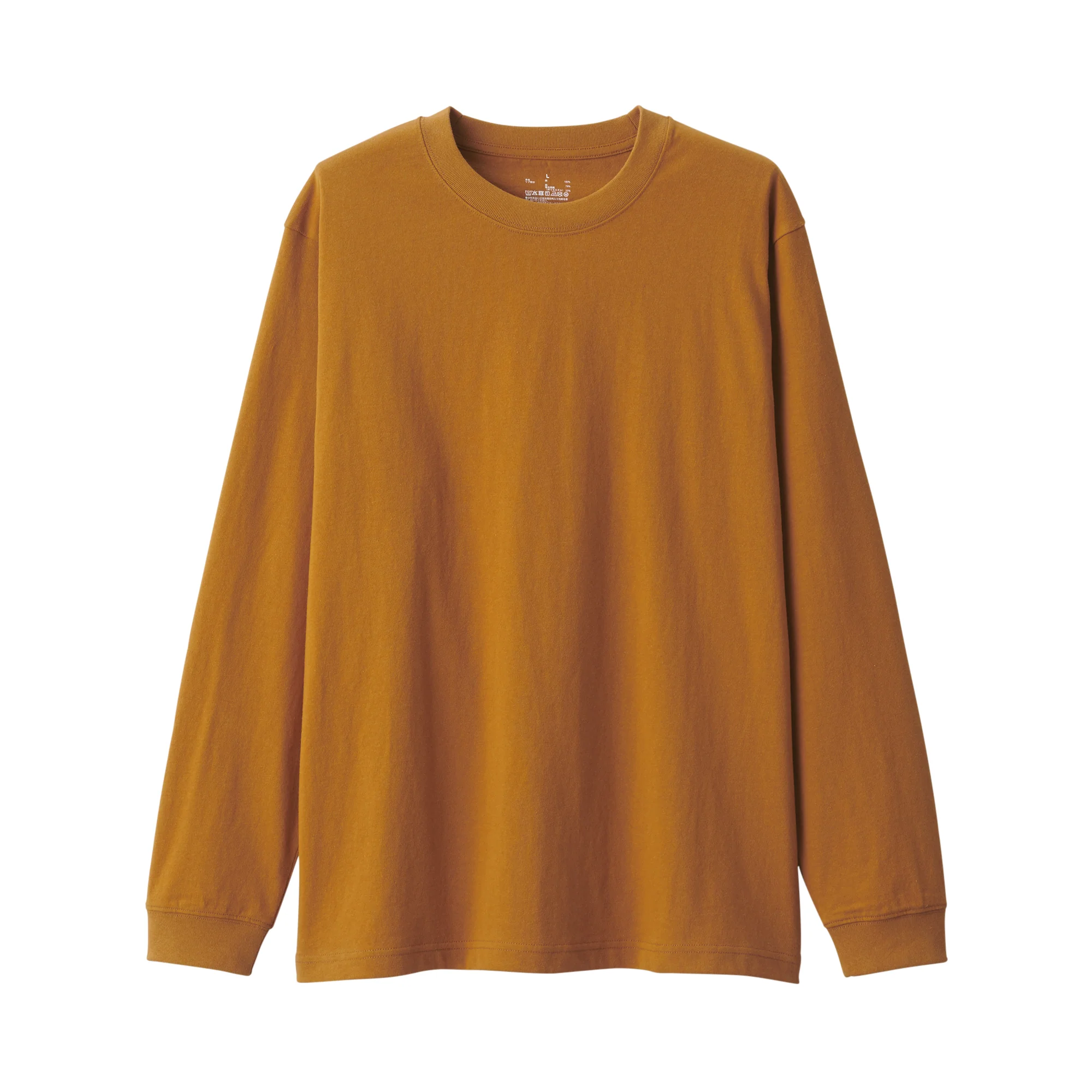 Men's Washed Heavy Weight Crew Neck Long Sleeve T-Shirt - Image 30