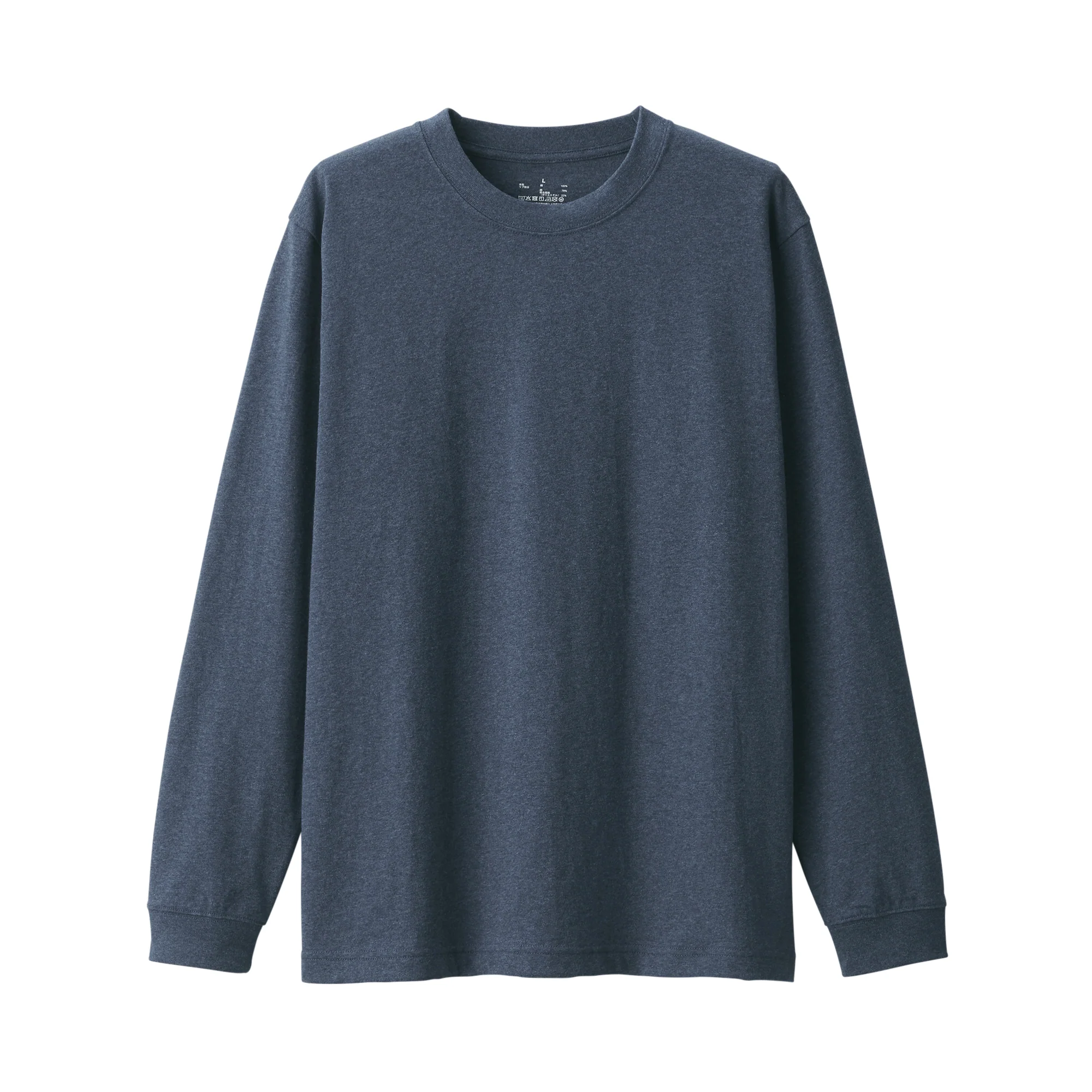 Men's Washed Heavy Weight Crew Neck Long Sleeve T-Shirt - Image 37