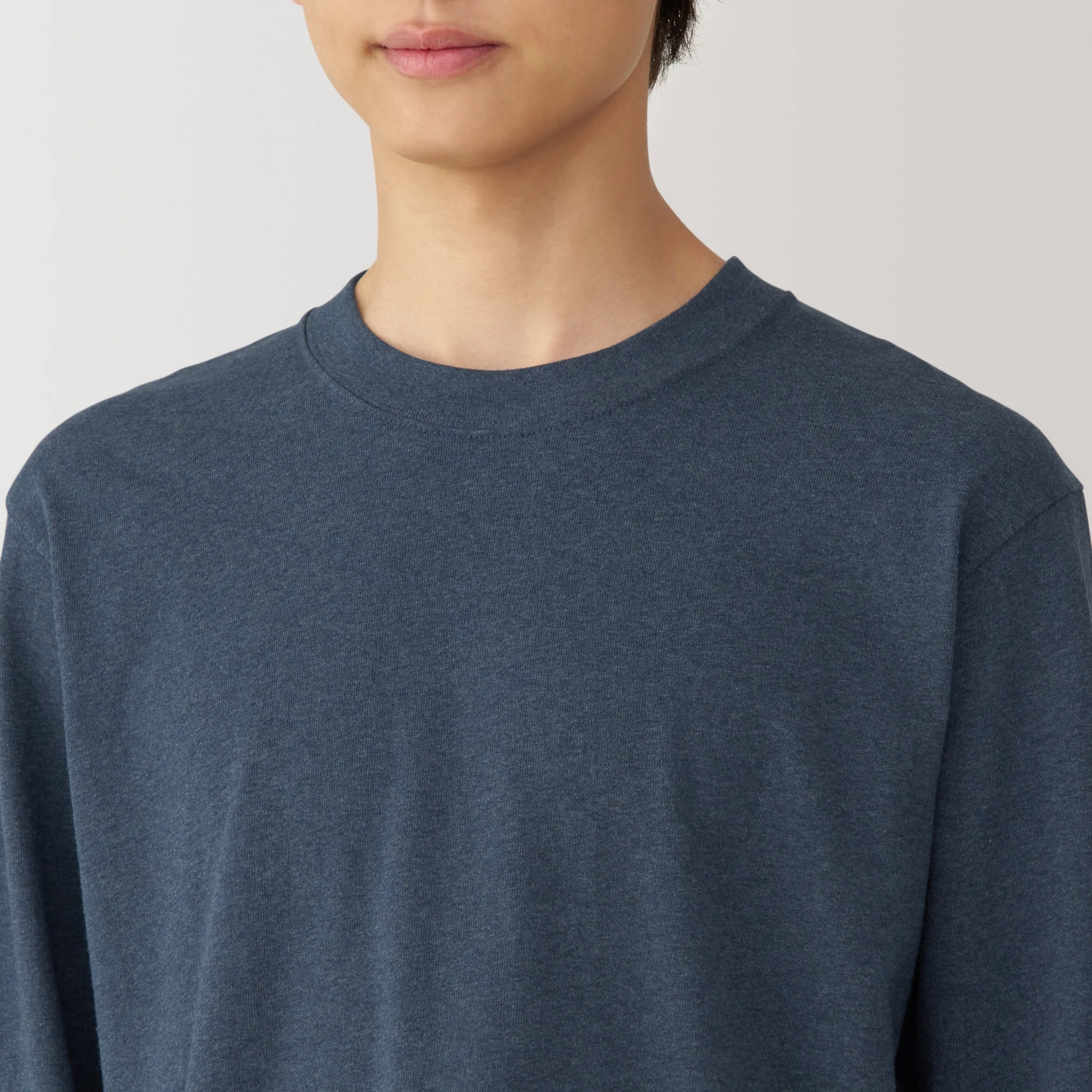 Men's Washed Heavy Weight Crew Neck Long Sleeve T-Shirt - Image 42