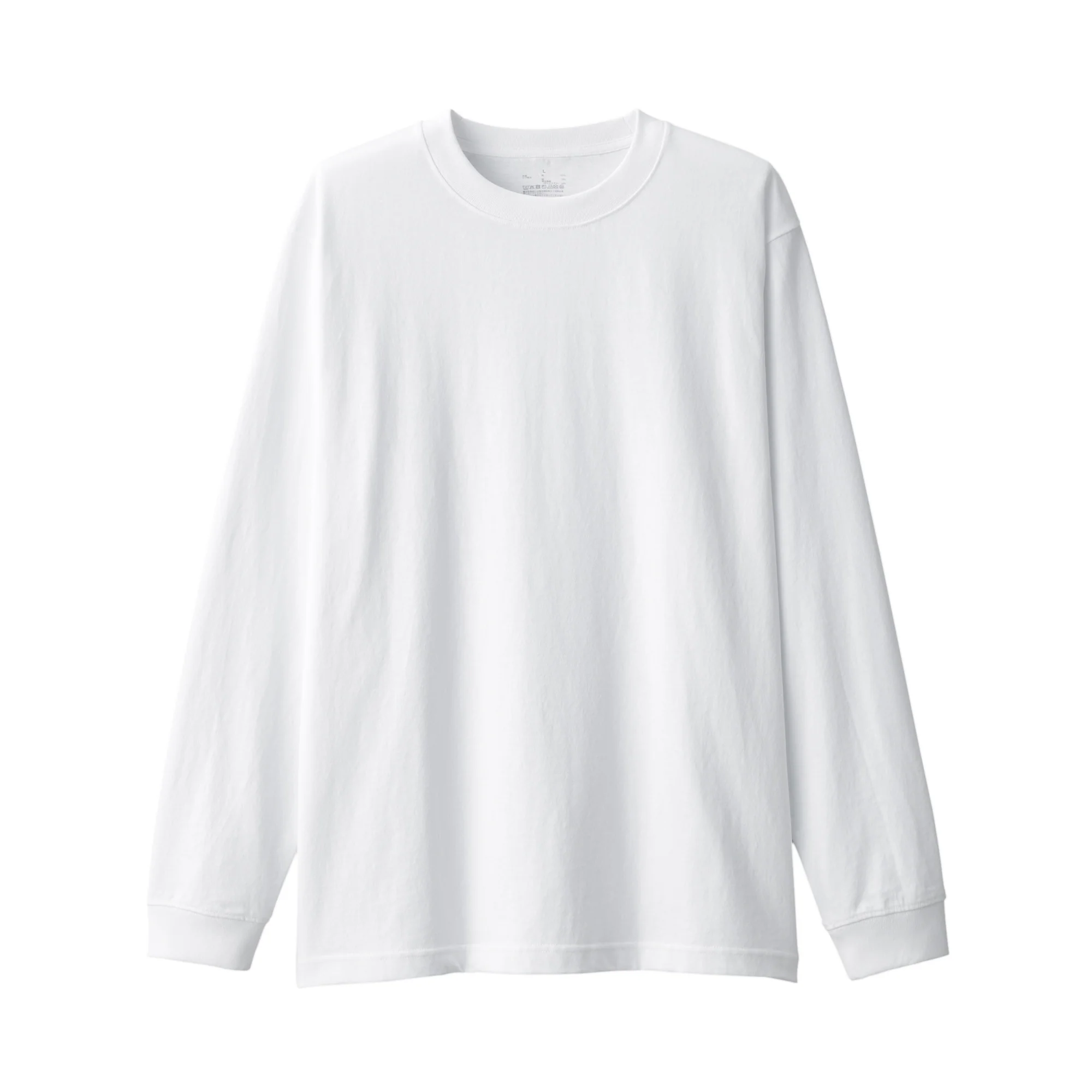 Men's Washed Heavy Weight Crew Neck Long Sleeve T-Shirt - Image 9