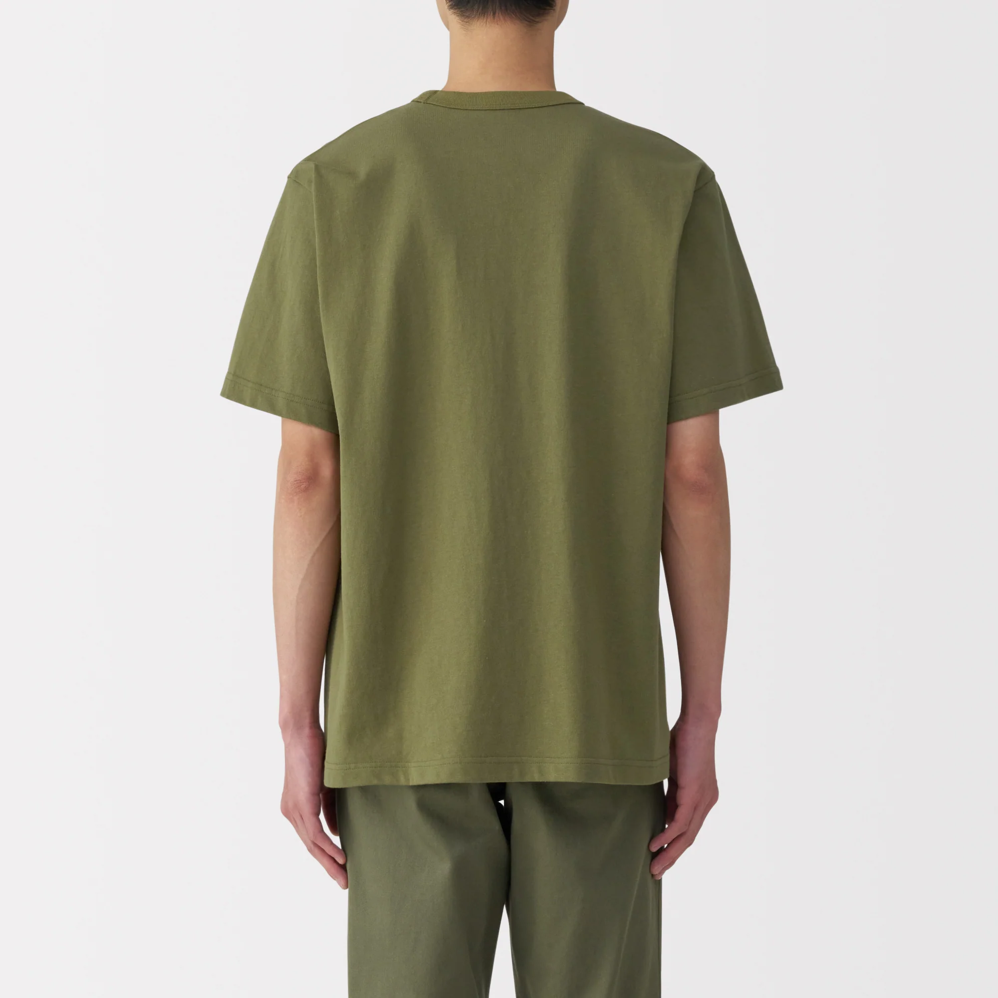 Men's Washed Heavy Weight Crew Neck Short Sleeve T-Shirt - Image 13