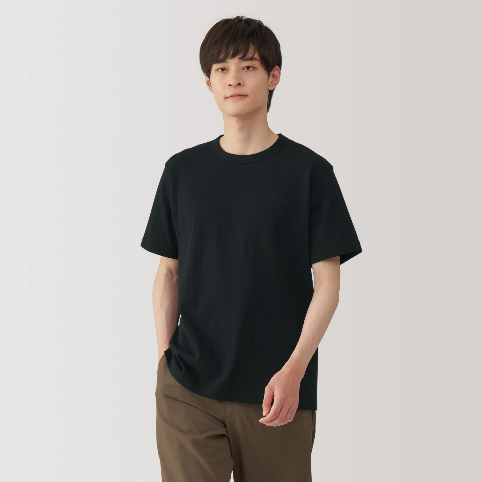 Men's Washed Heavy Weight Crew Neck Short Sleeve T-Shirt - Image 18