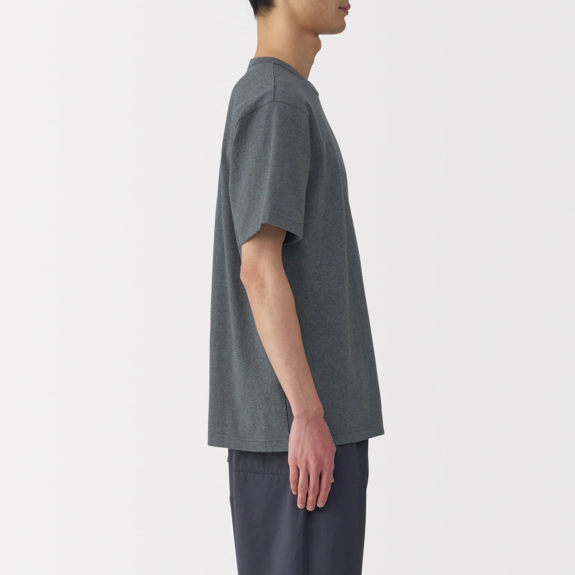 Men's Washed Heavy Weight Crew Neck Short Sleeve T-Shirt - Image 39