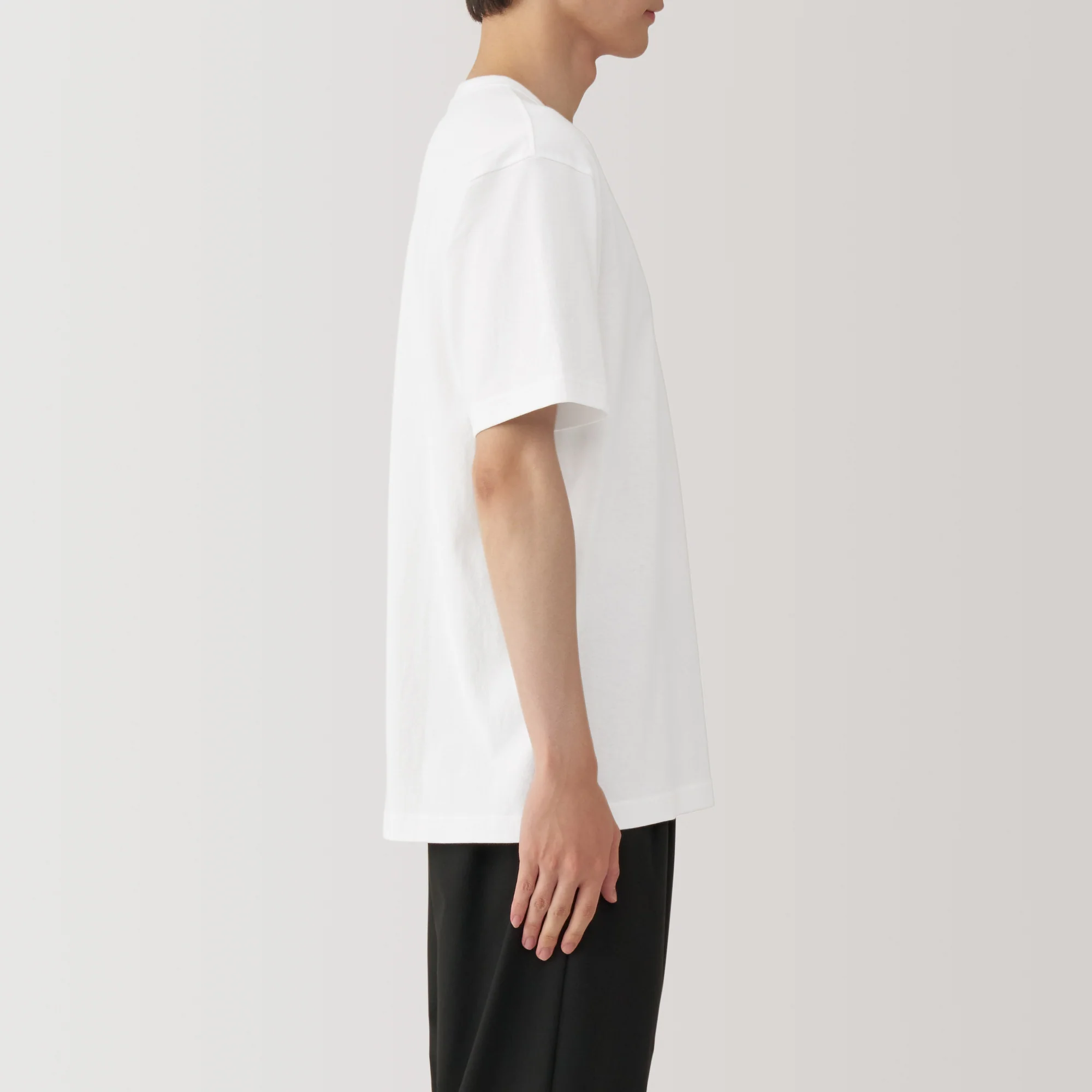 Men's Washed Heavy Weight Crew Neck Short Sleeve T-Shirt - Image 5