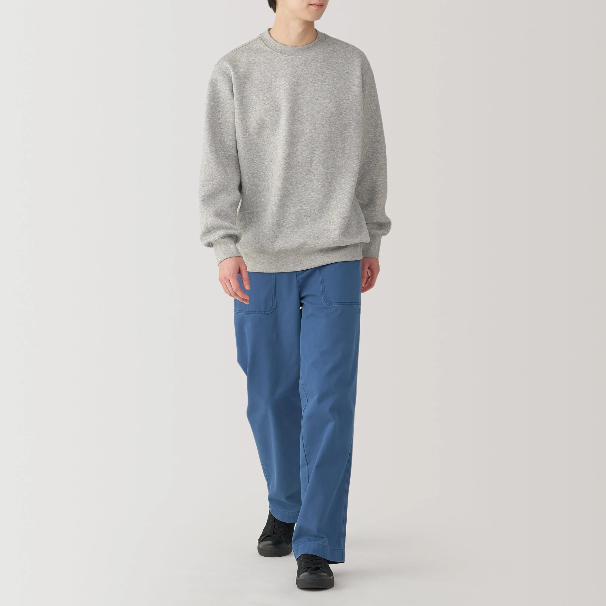 Men's Washed Herringbone Baker Trousers - Image 13