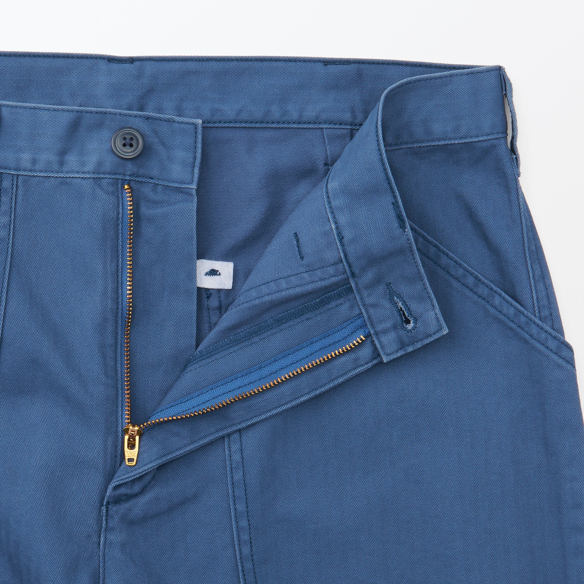 Men's Washed Herringbone Baker Trousers - Image 18