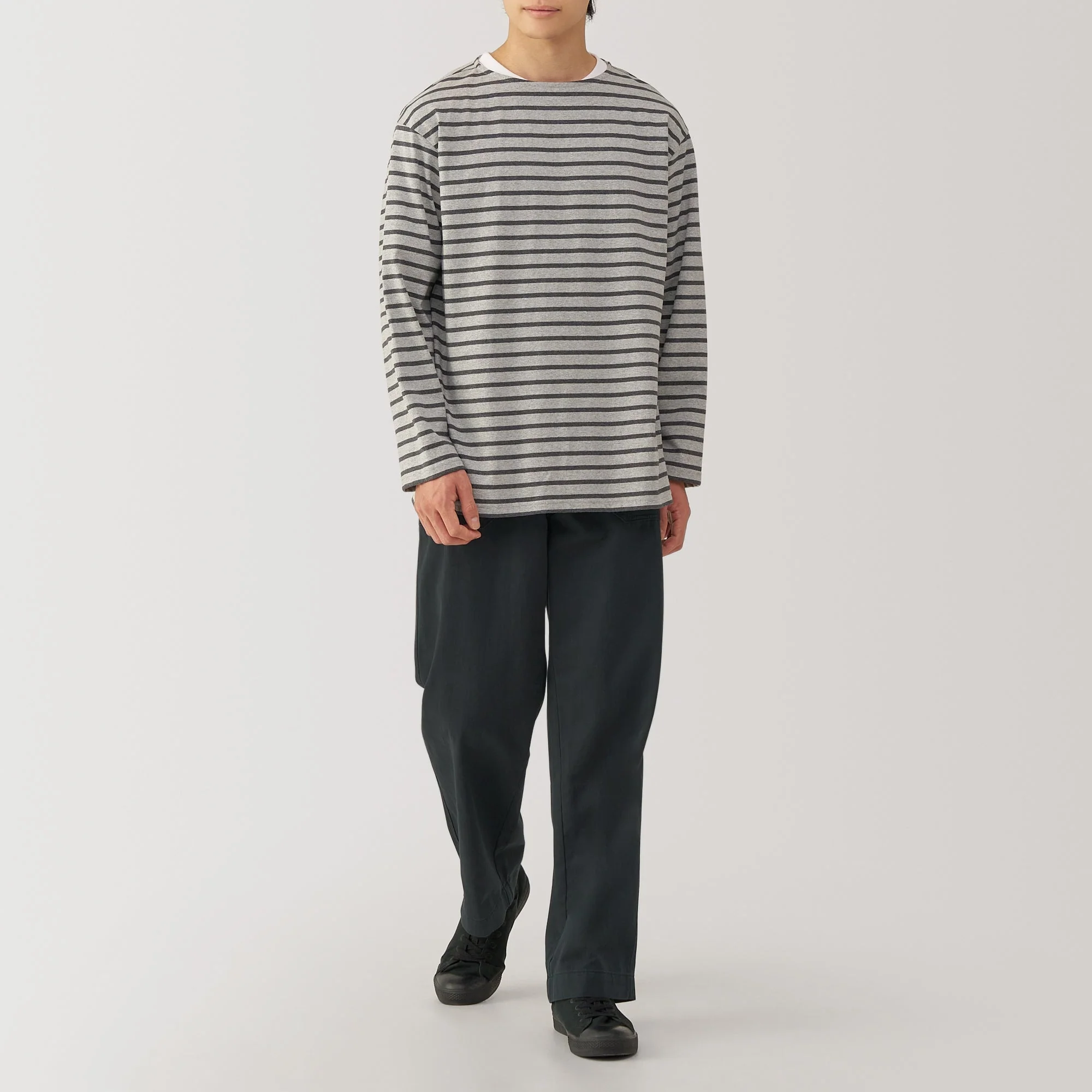 Men's Washed Herringbone Baker Trousers - Image 22