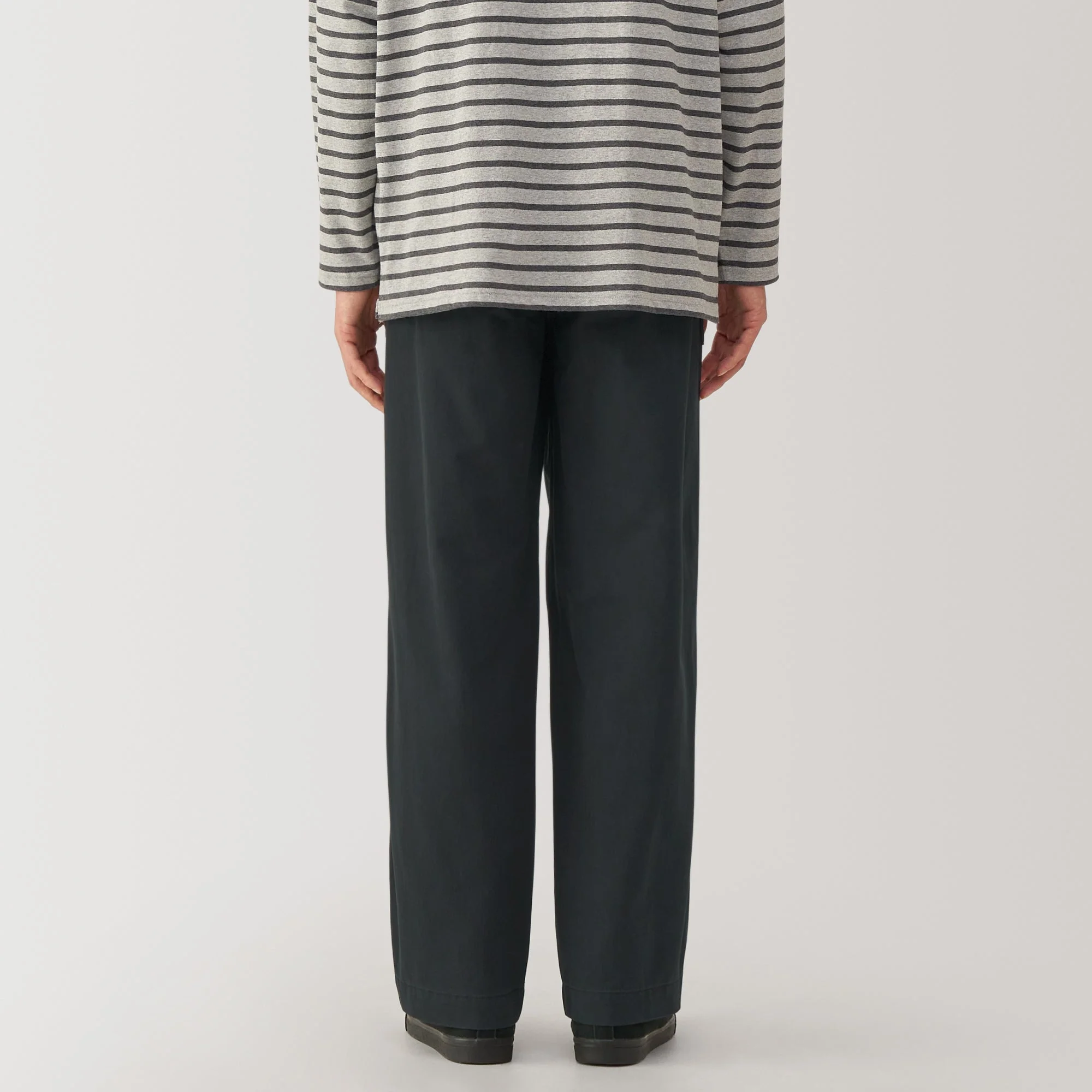 Men's Washed Herringbone Baker Trousers - Image 24