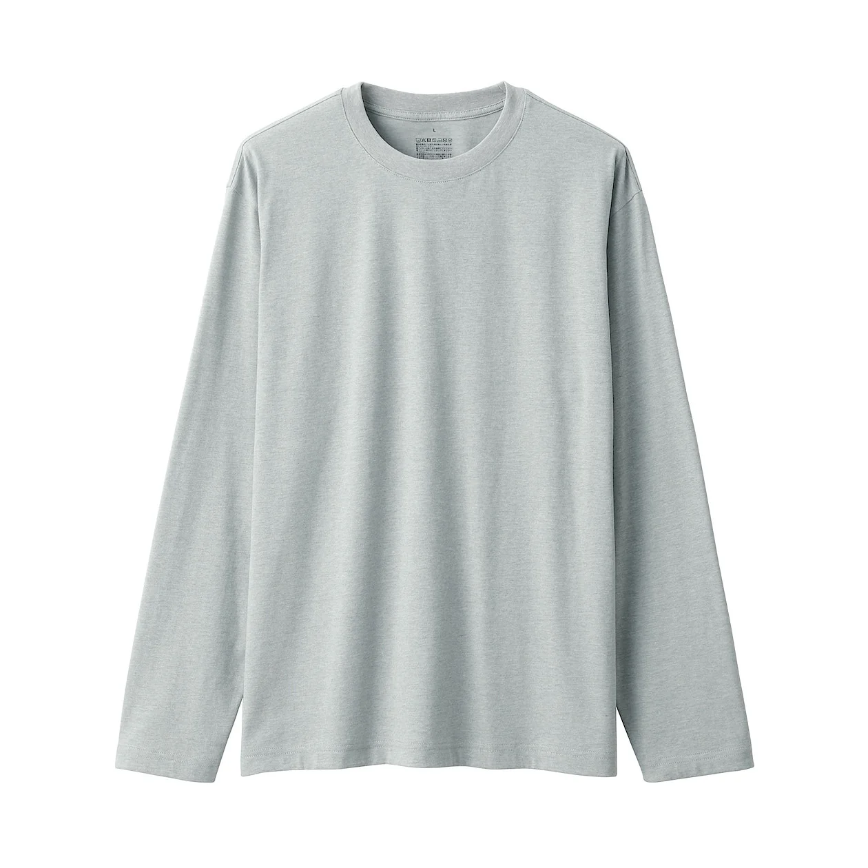 Men's Washed Jersey Crew Neck Long Sleeve T-Shirt - Image 16