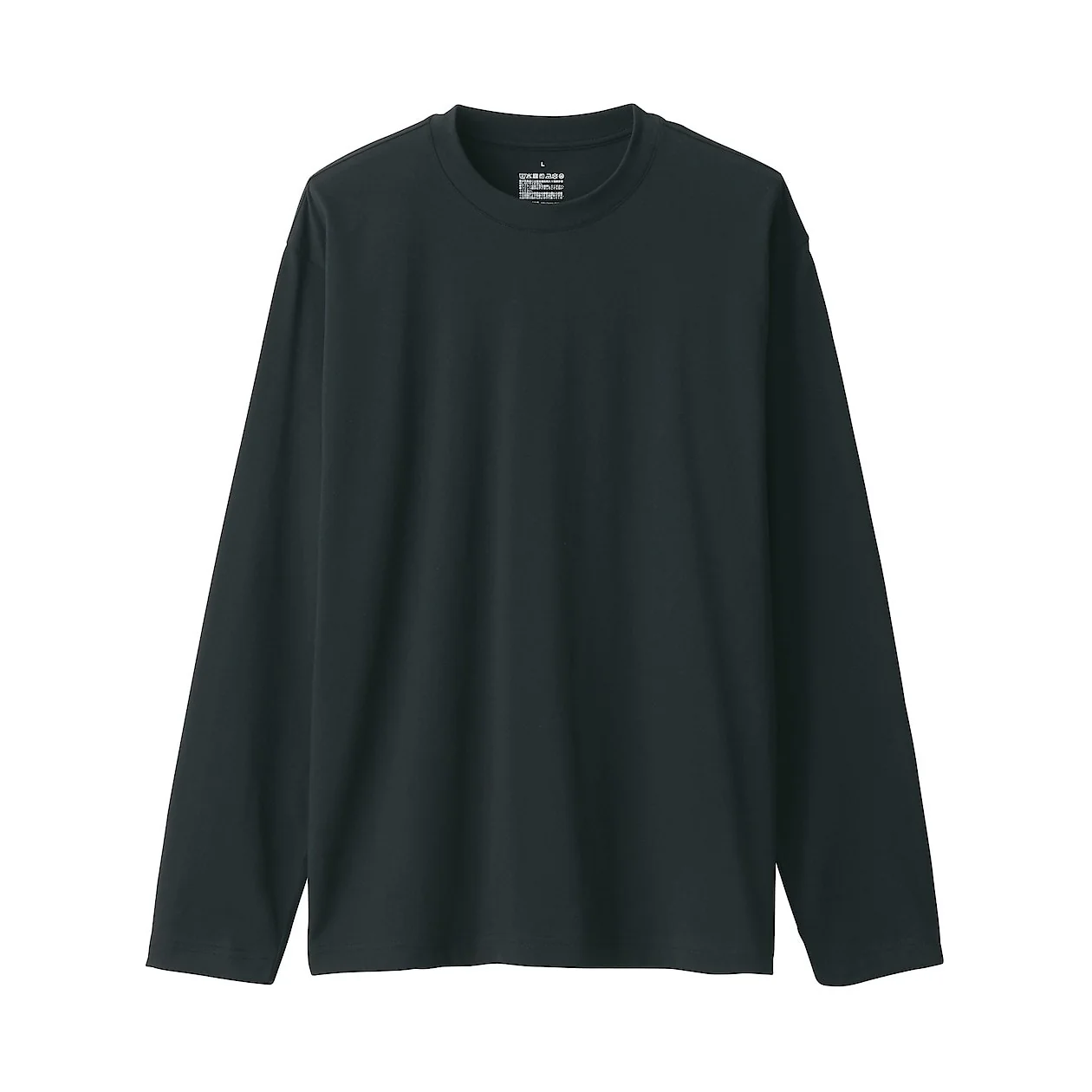 Men's Washed Jersey Crew Neck Long Sleeve T-Shirt - Image 2