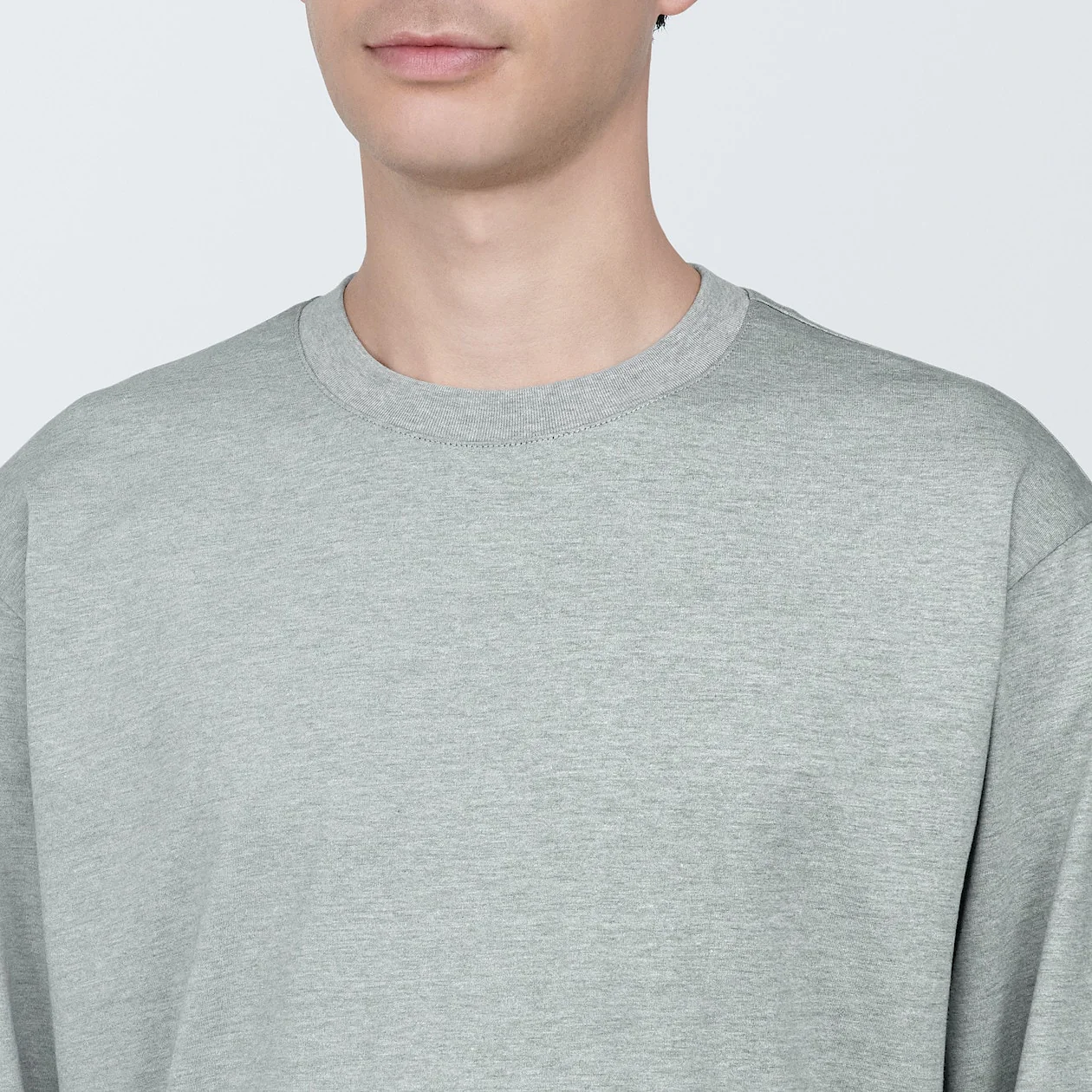 Men's Washed Jersey Crew Neck Long Sleeve T-Shirt - Image 21